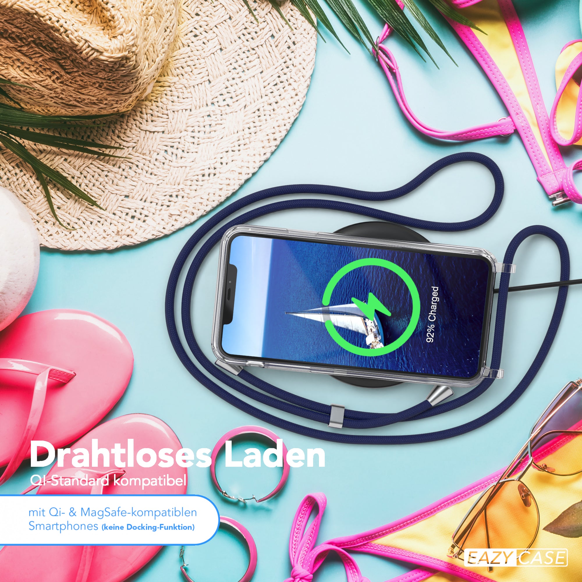 iPhone 11 Pro Max transparente Hülle + Kordel