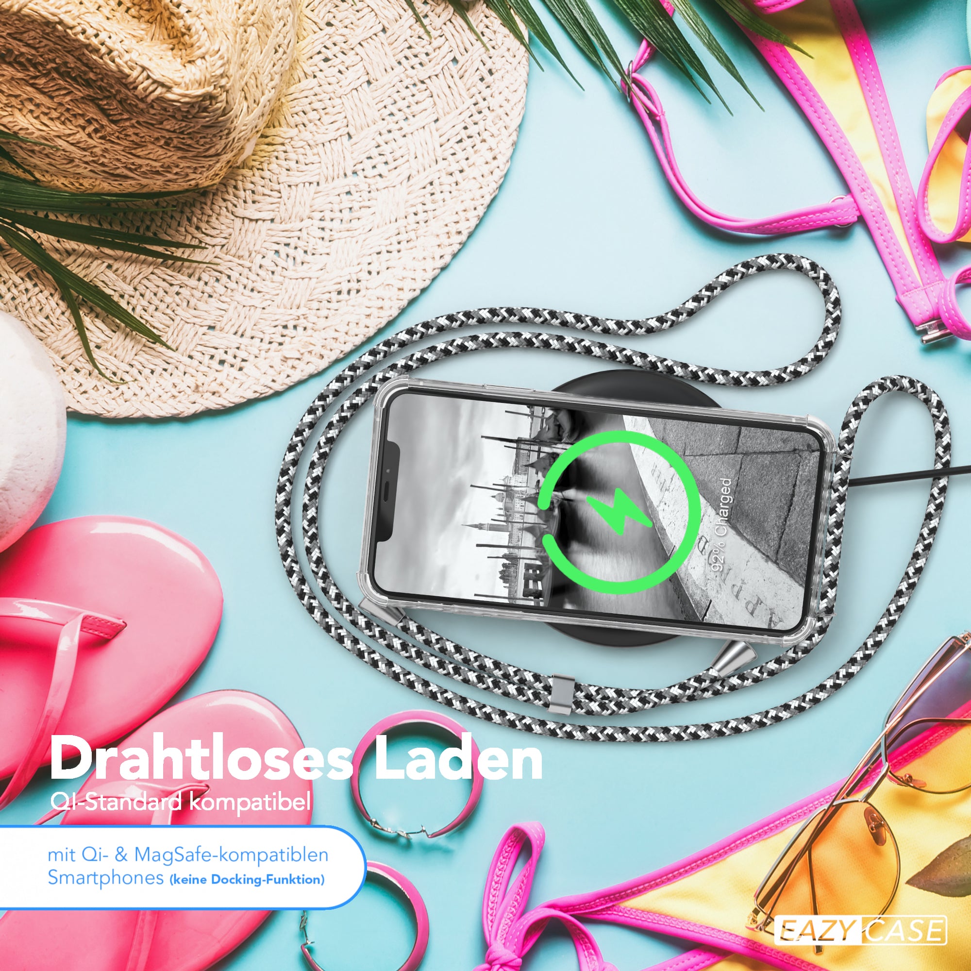 iPhone 11 Pro Max transparente Hülle + Kordel