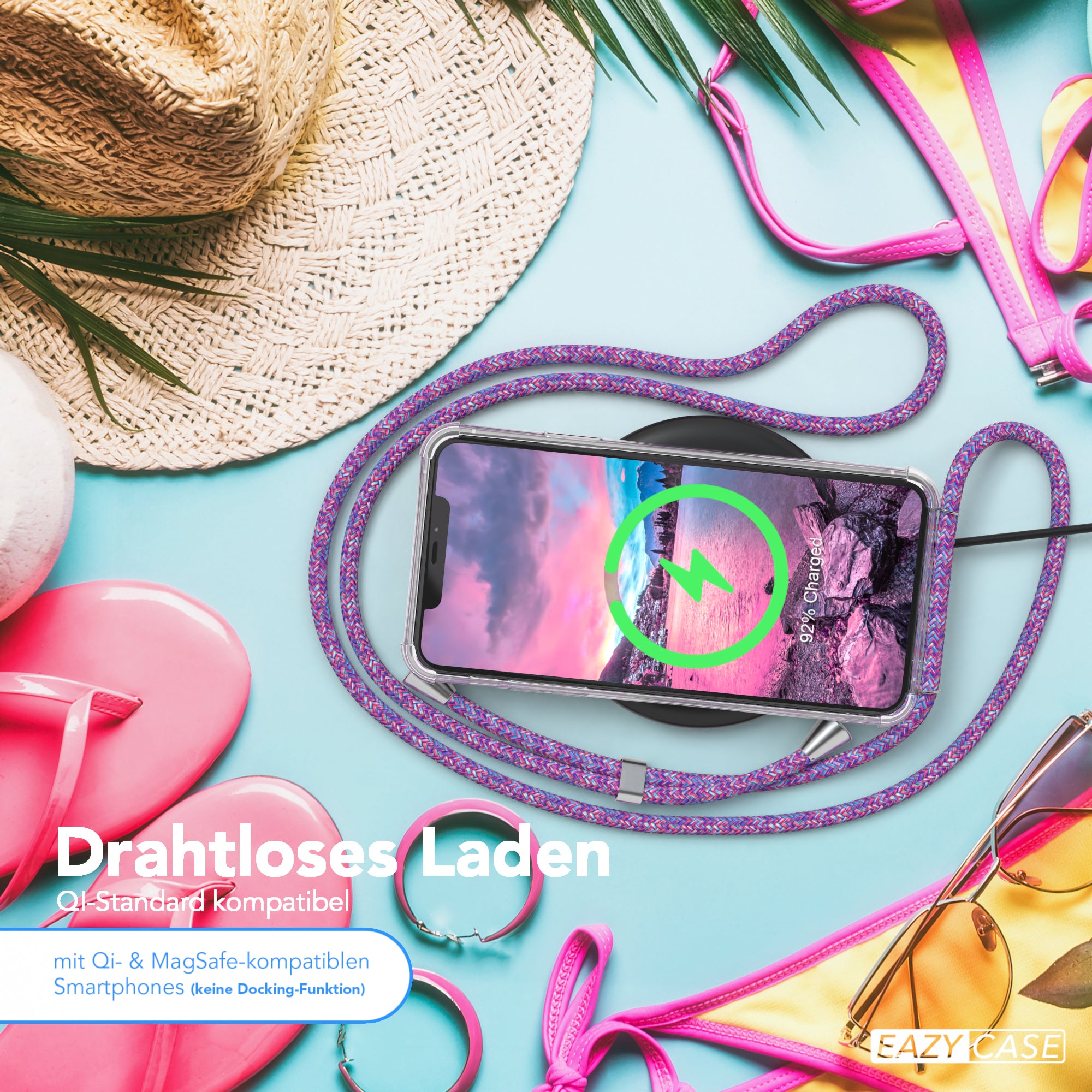 iPhone 11 Pro Max transparente Hülle + Kordel