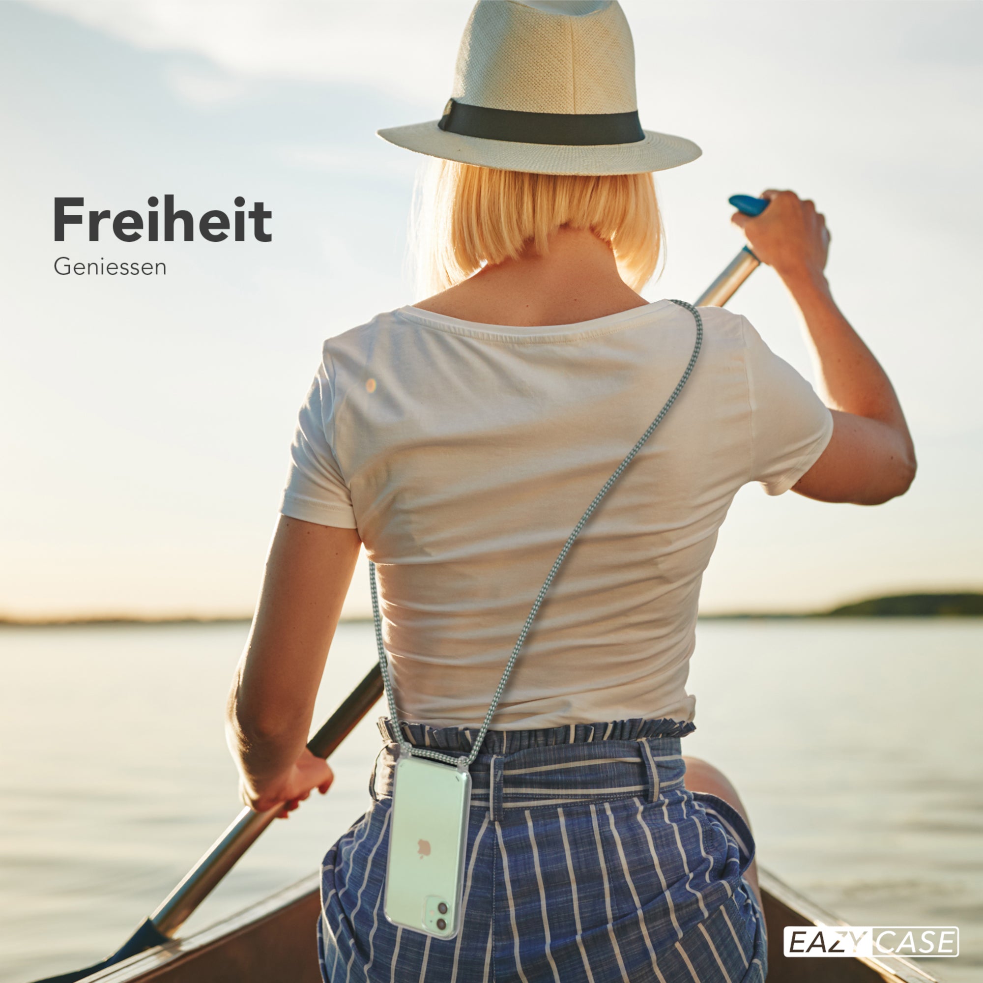 iPhone 11 transparente Hülle + Kordel