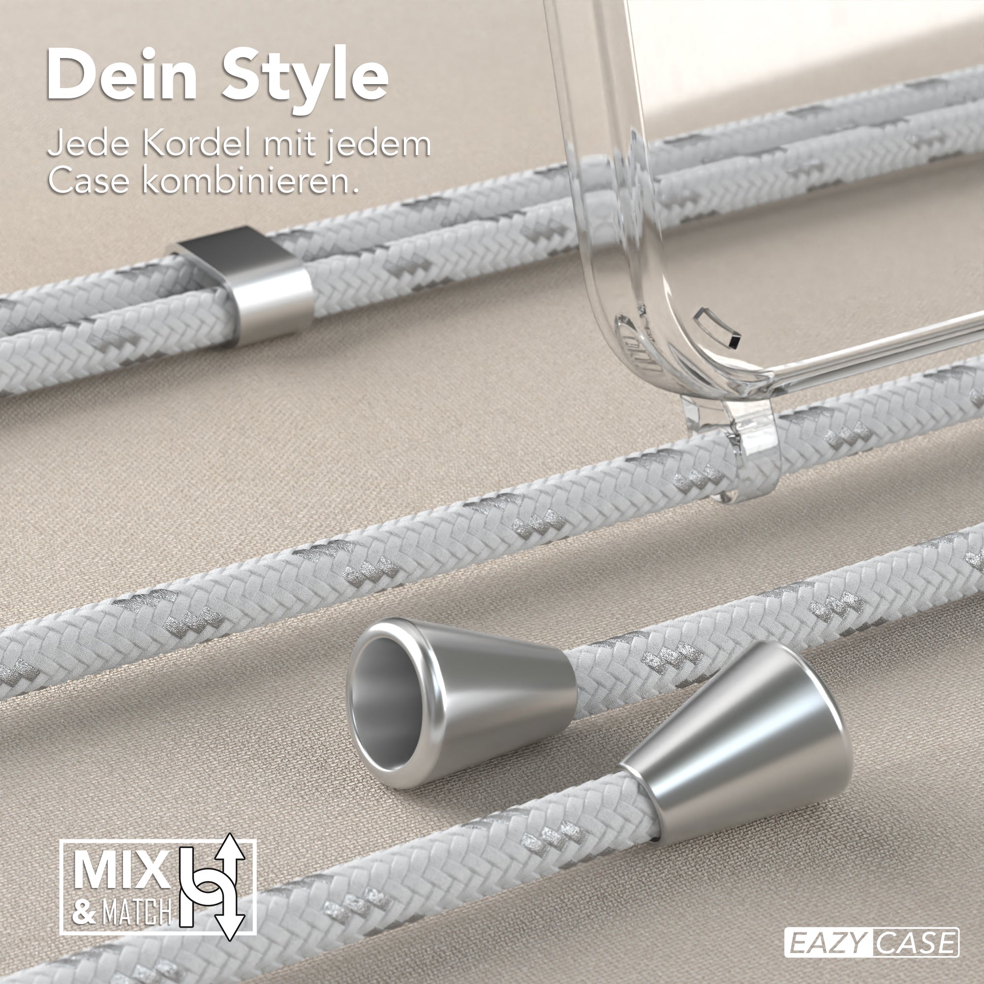 Galaxy S23 transparente Hülle + Kordel