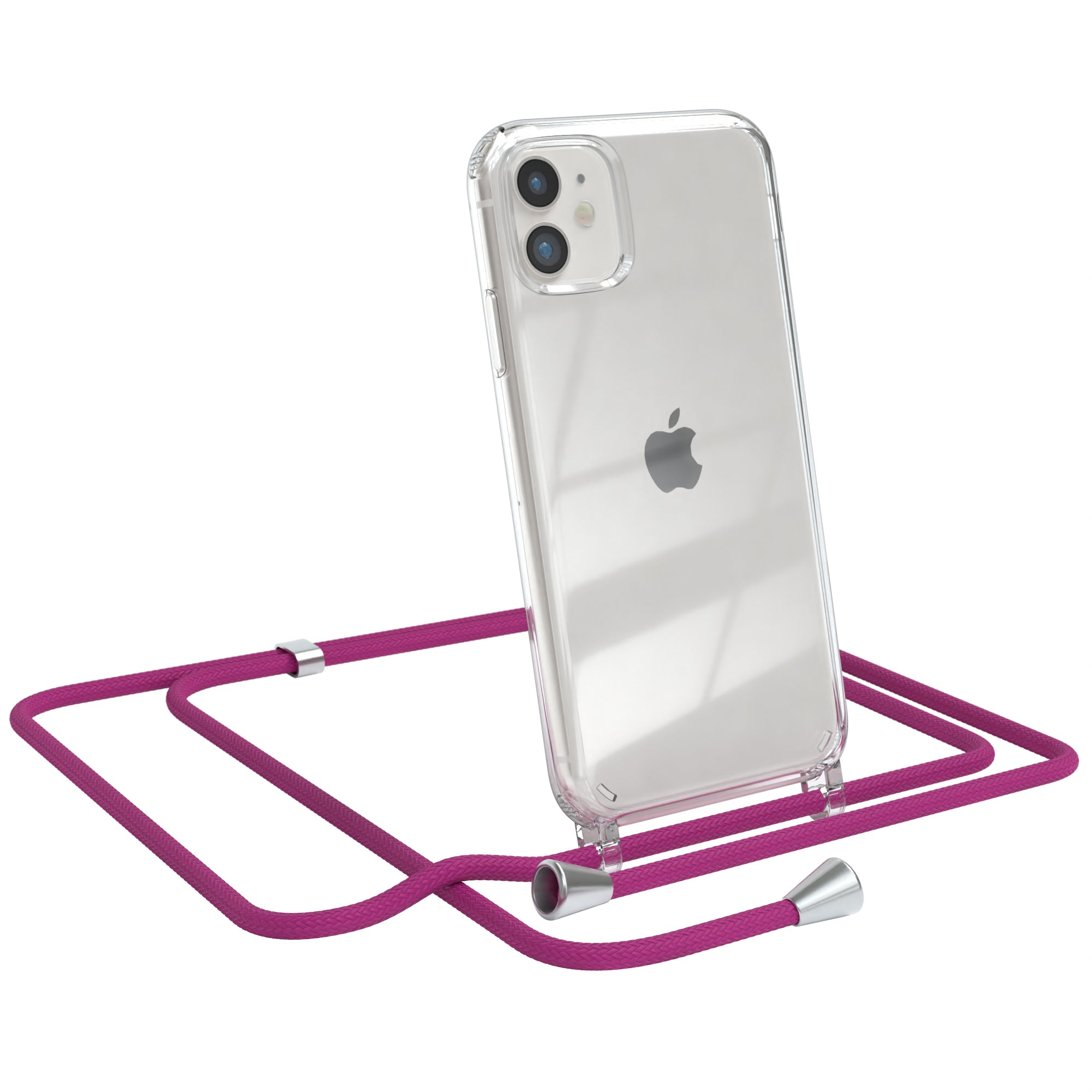 iPhone 11 transparente Hülle + Kordel