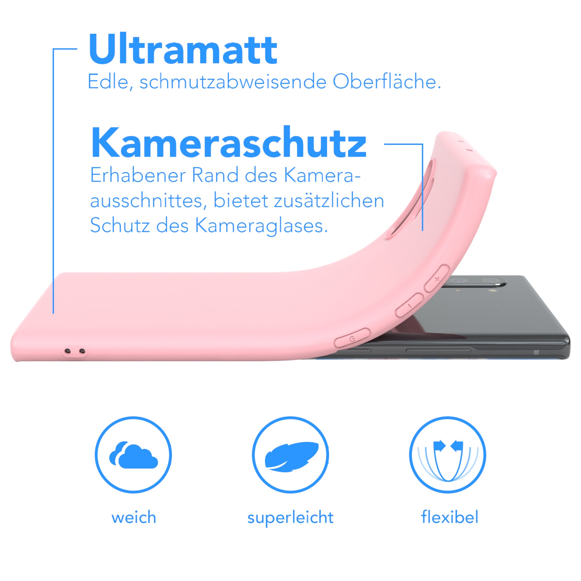 Galaxy Note 10 Plus ultradünnes Slimcover aus TPU