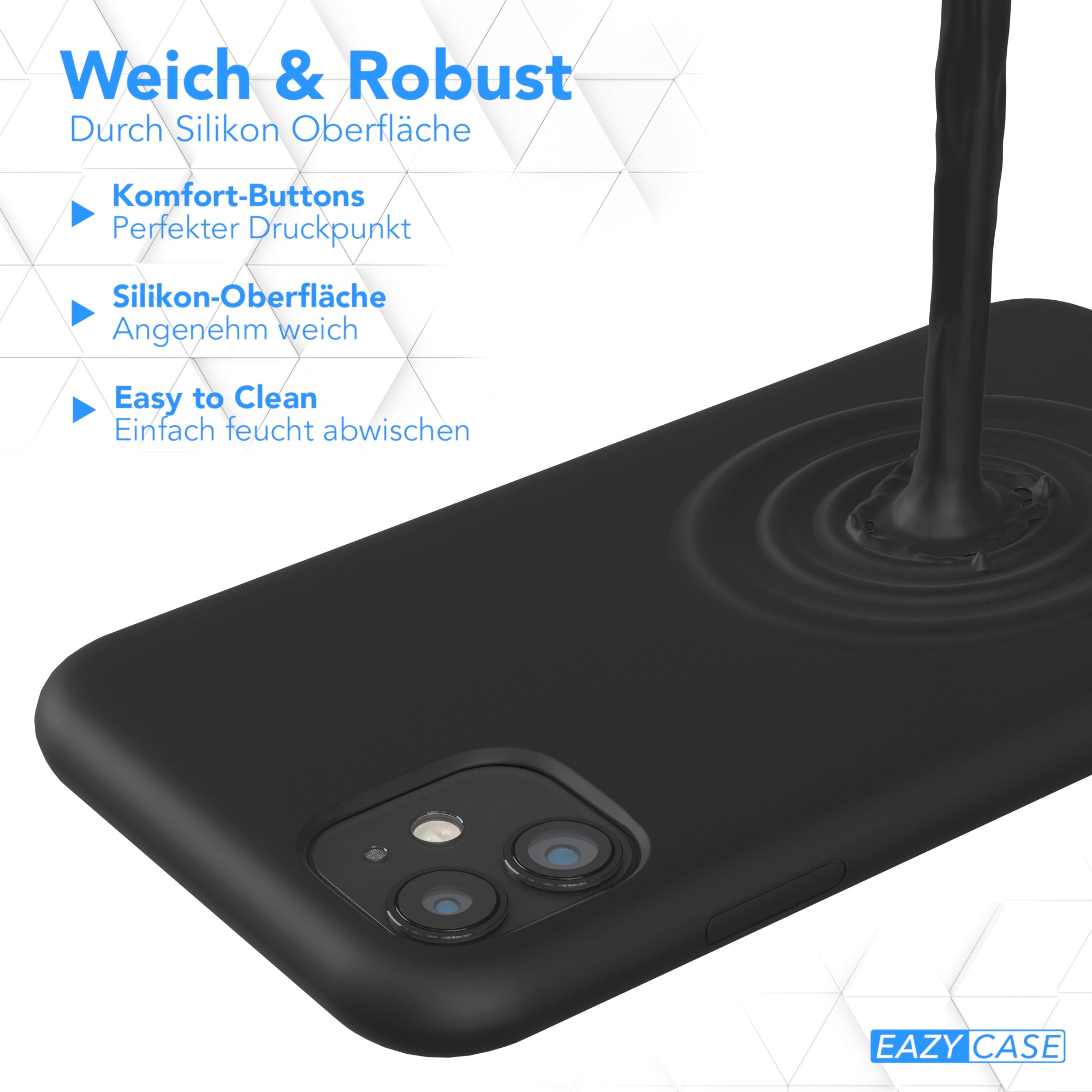 Apple iPhone 11 Premium Silikonhülle mit Kameraschutz von EAZY CASE