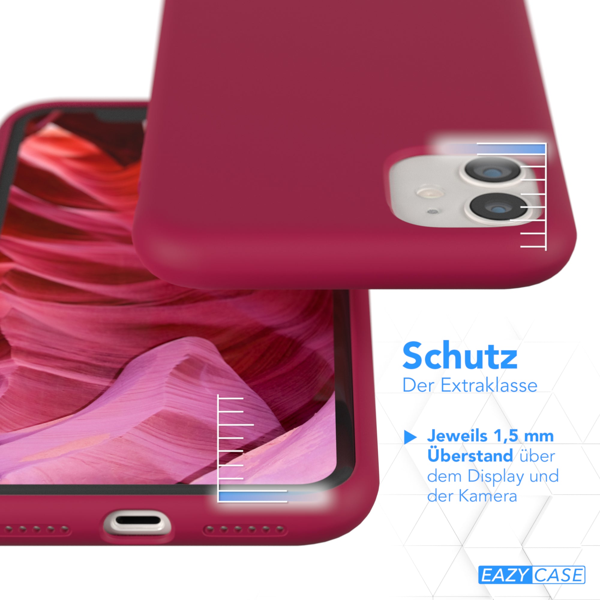 Apple iPhone 11 Premium Silikonhülle mit Kameraschutz von EAZY CASE