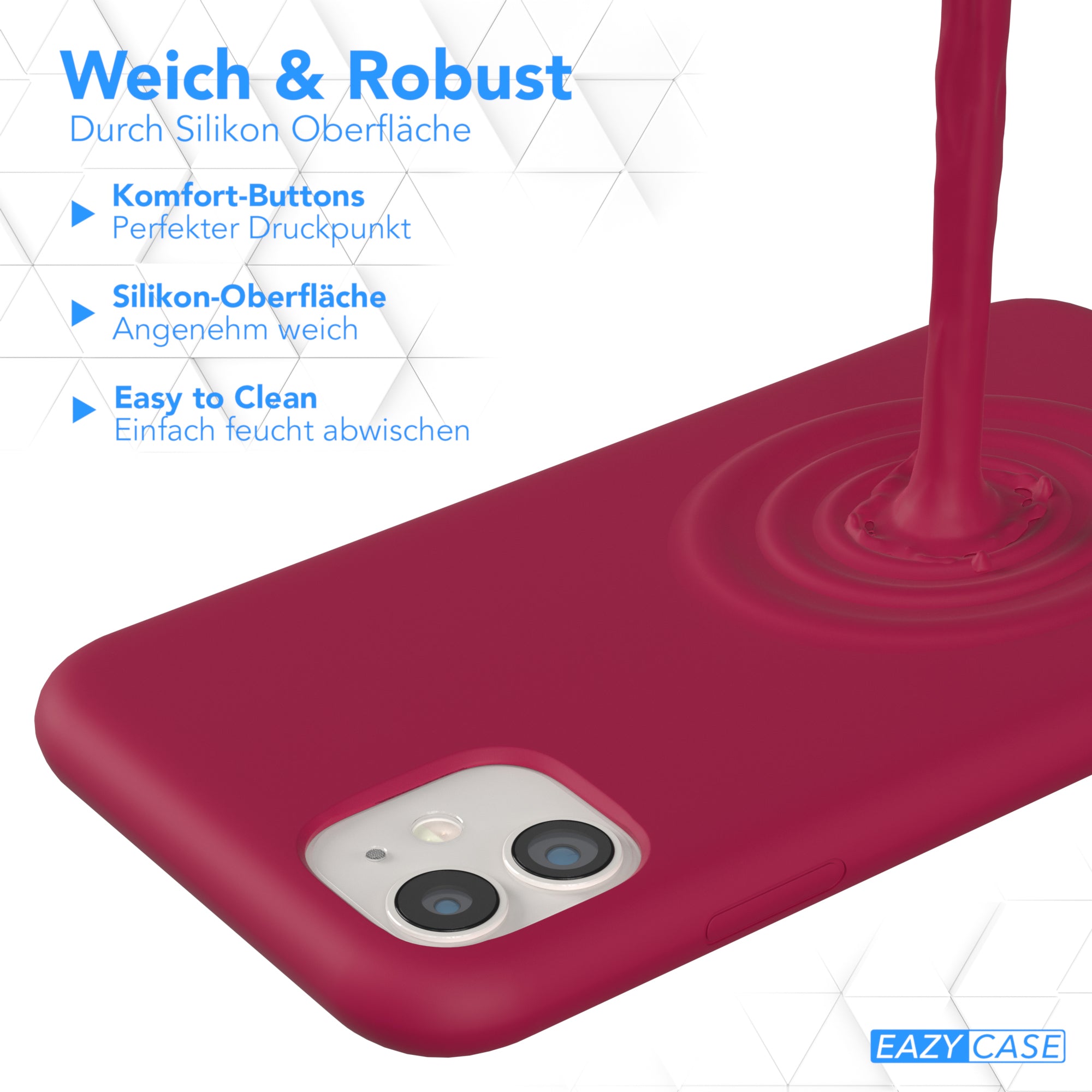 Apple iPhone 11 Premium Silikonhülle mit Kameraschutz von EAZY CASE