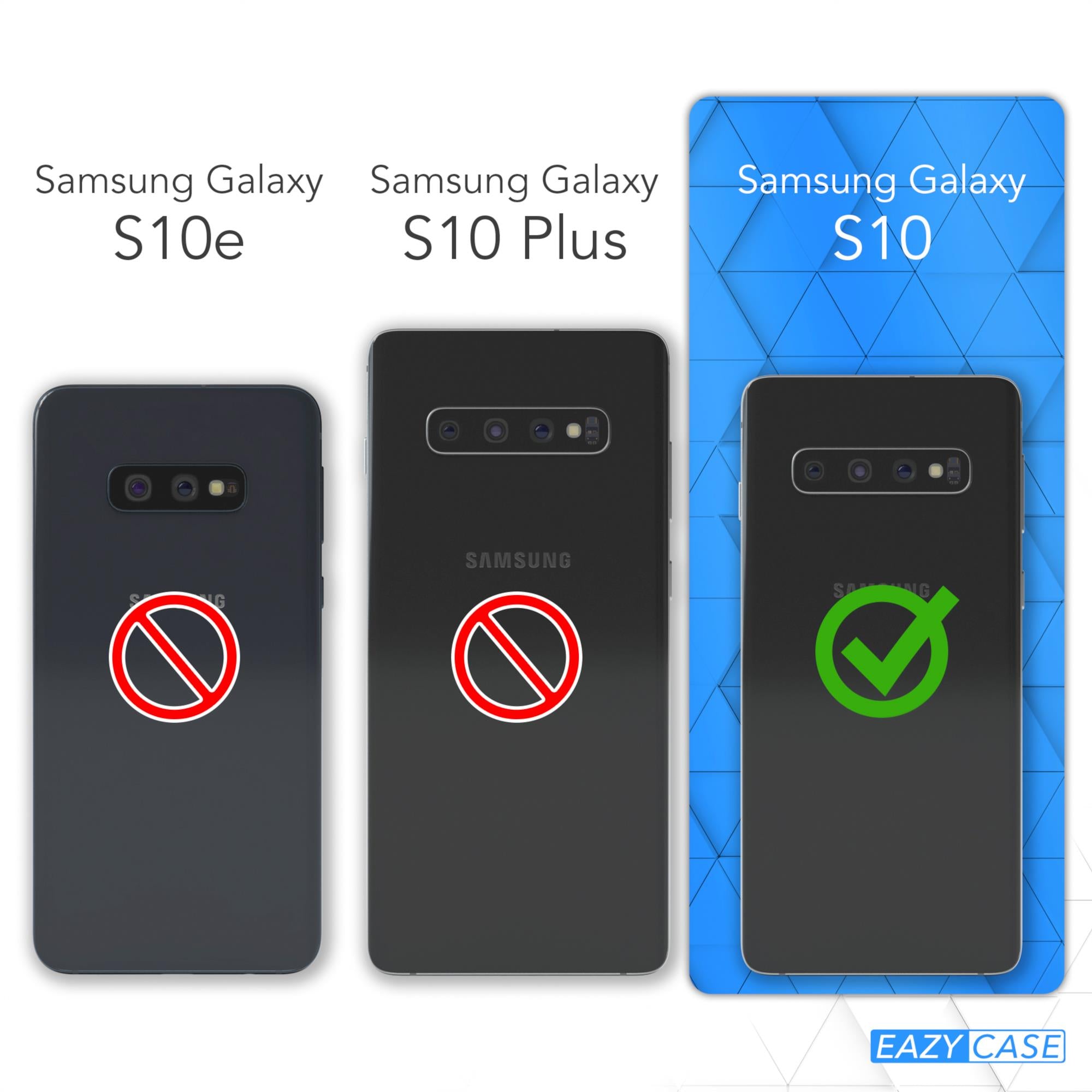 Galaxy S10 Hülle mit Metallkette + Schwarze Kordel