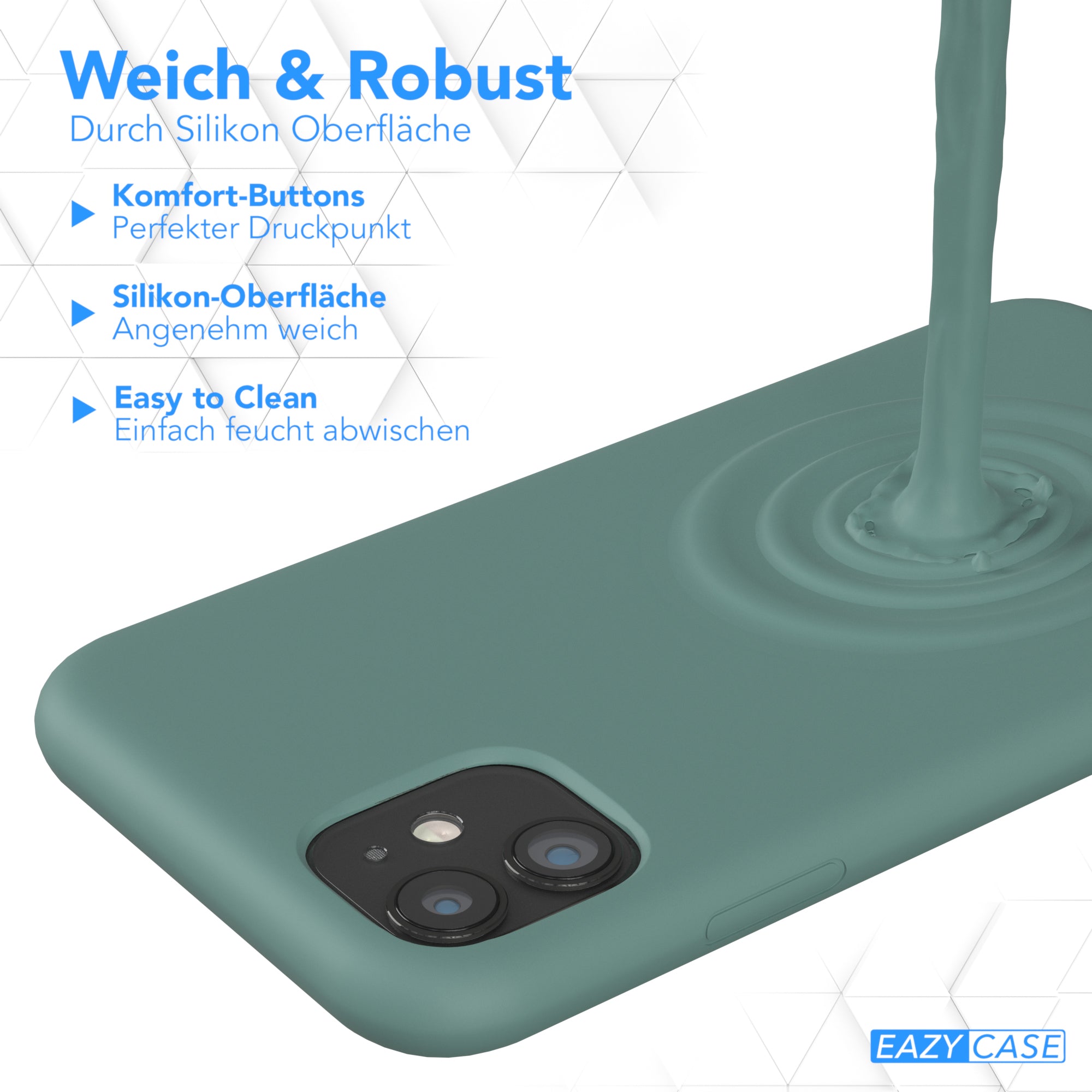 Apple iPhone 11 Premium Silikonhülle mit Kameraschutz von EAZY CASE