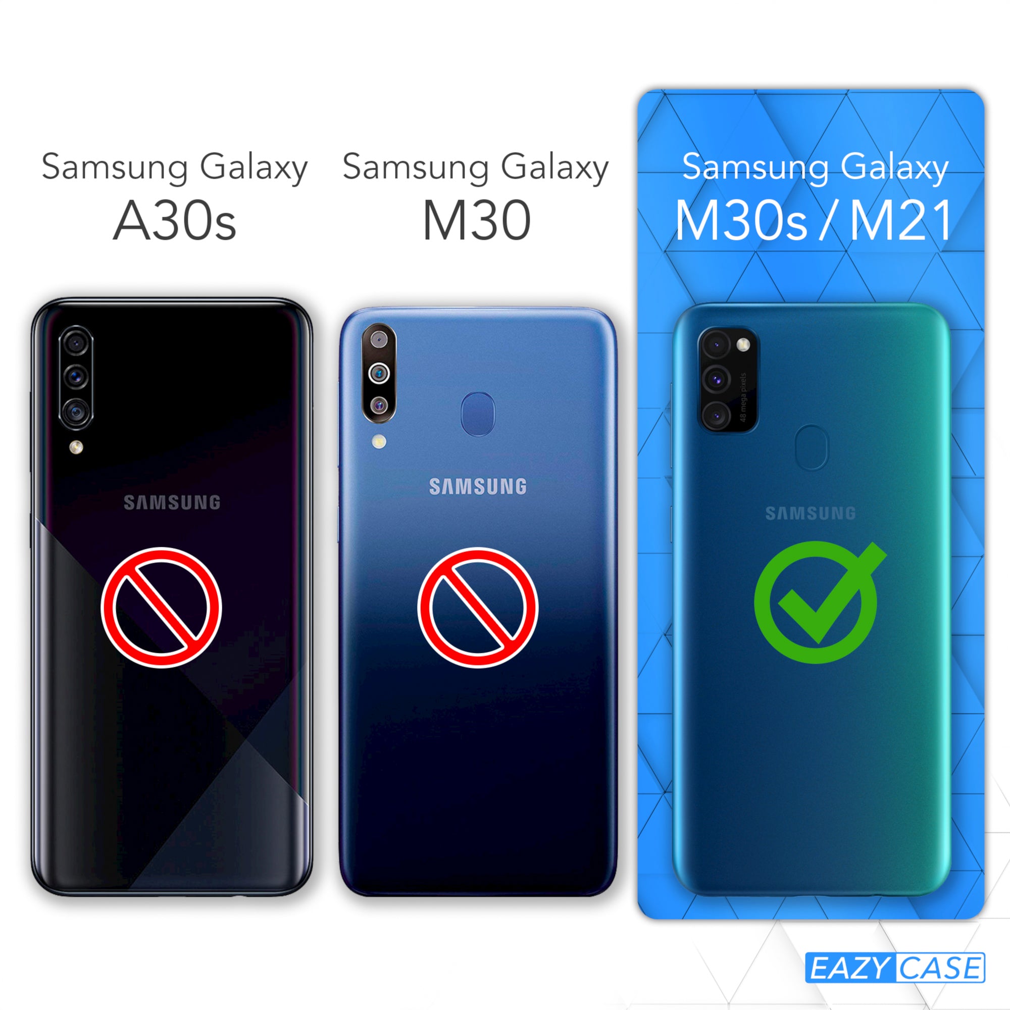 Galaxy M30s / M21 transparente Hülle + Kordel