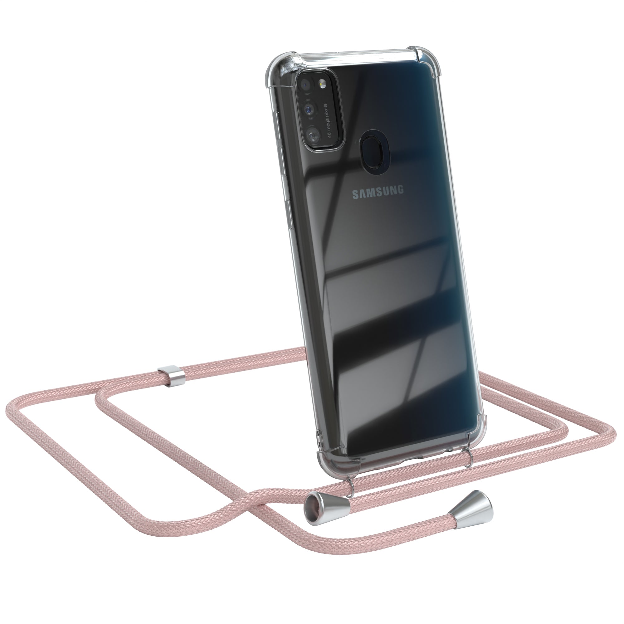 Galaxy M30s / M21 transparente Hülle + Kordel