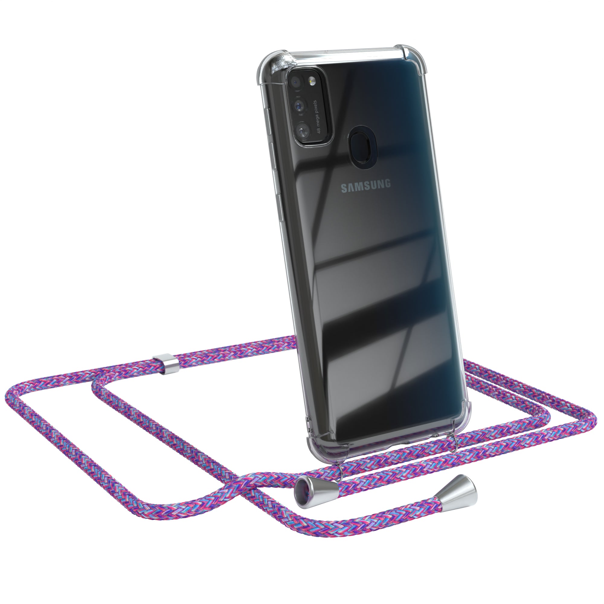 Galaxy M30s / M21 transparente Hülle + Kordel