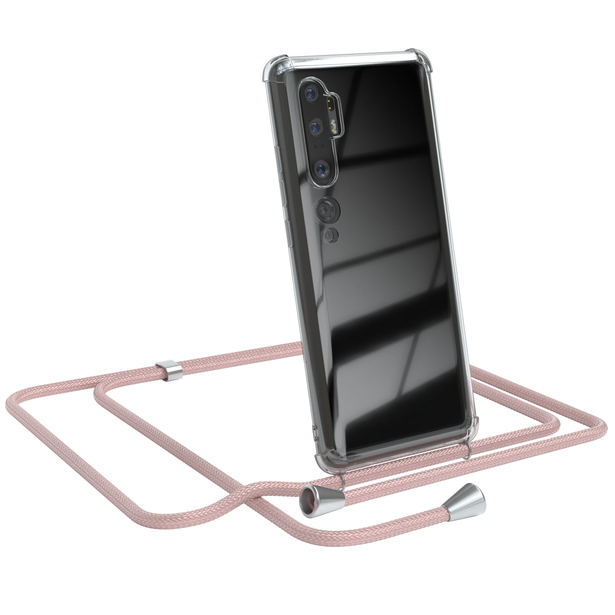 Xiaomi Mi Note 10 / Mi Note 10 Pro transparente Hülle + Kordel
