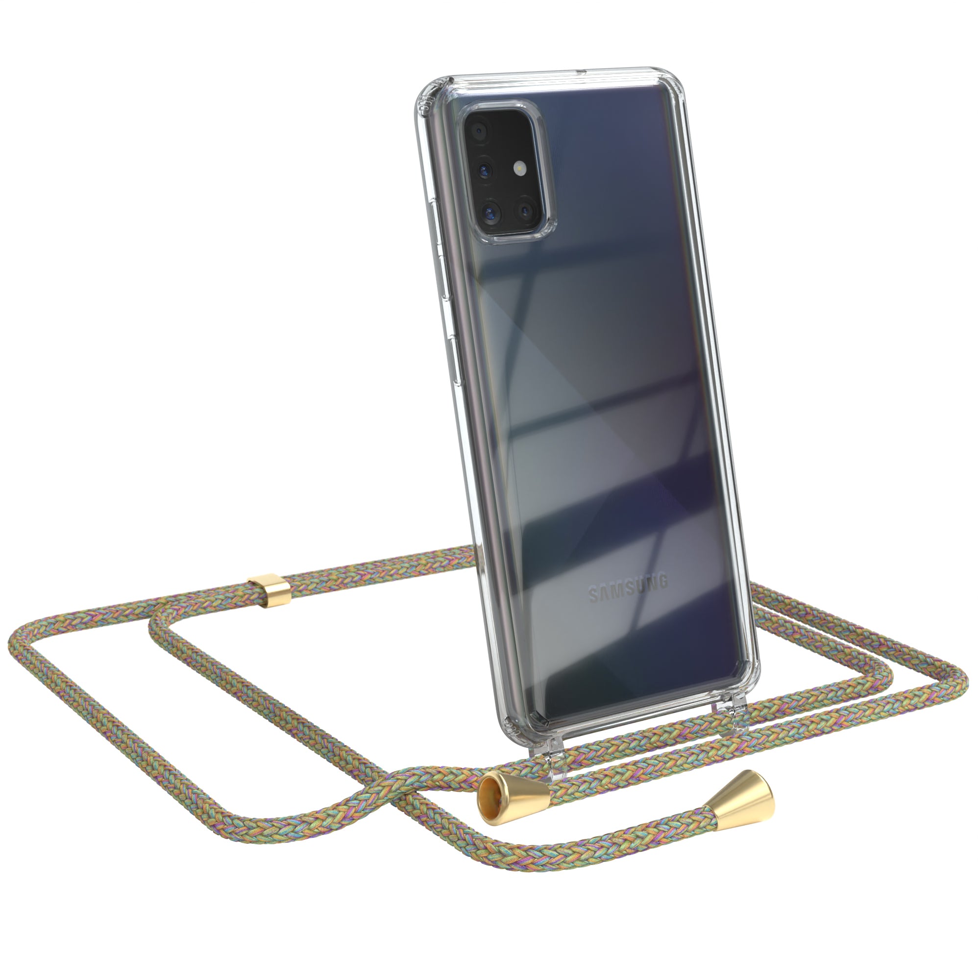 Galaxy A51 transparente Hülle + Kordel