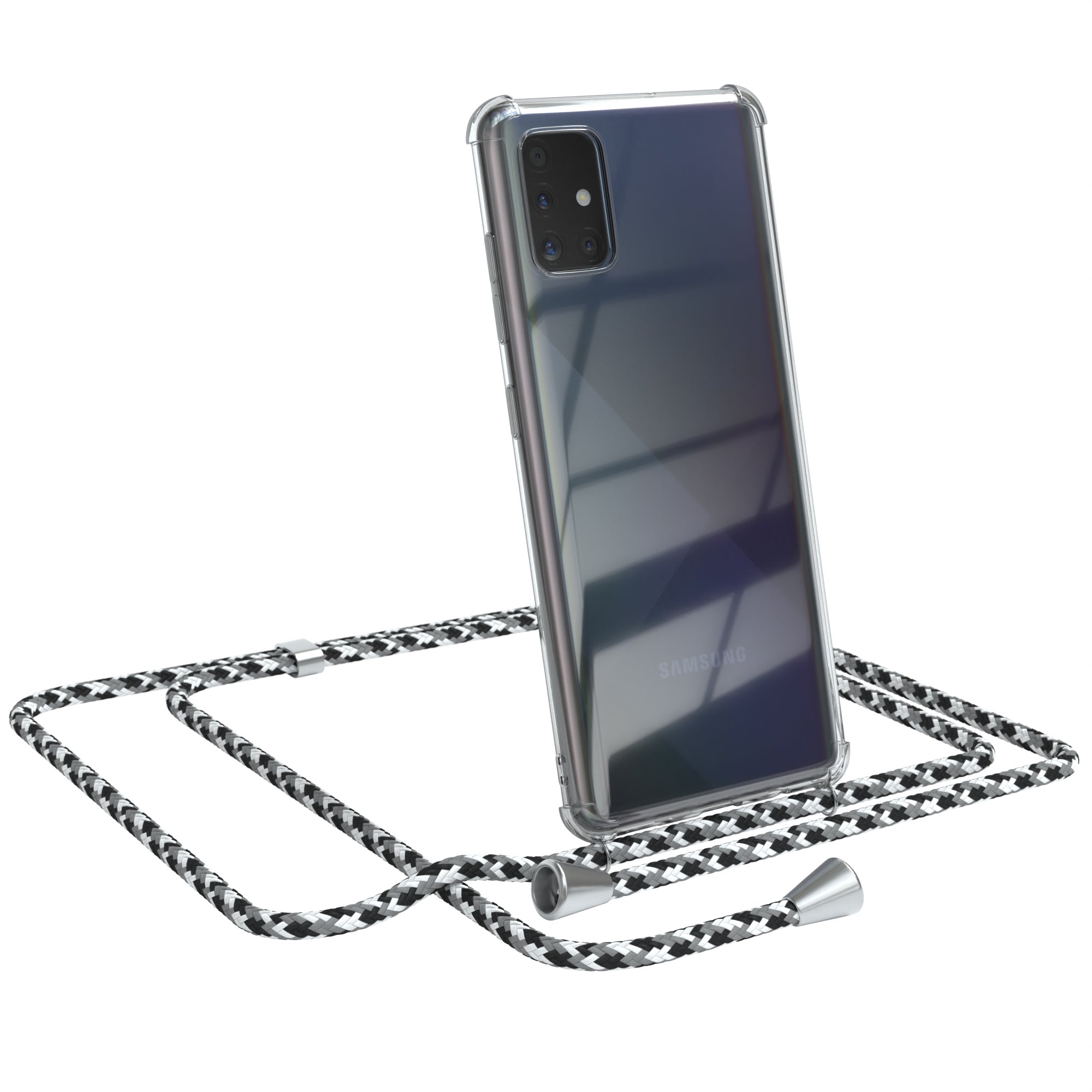 Galaxy A51 transparente Hülle + Kordel