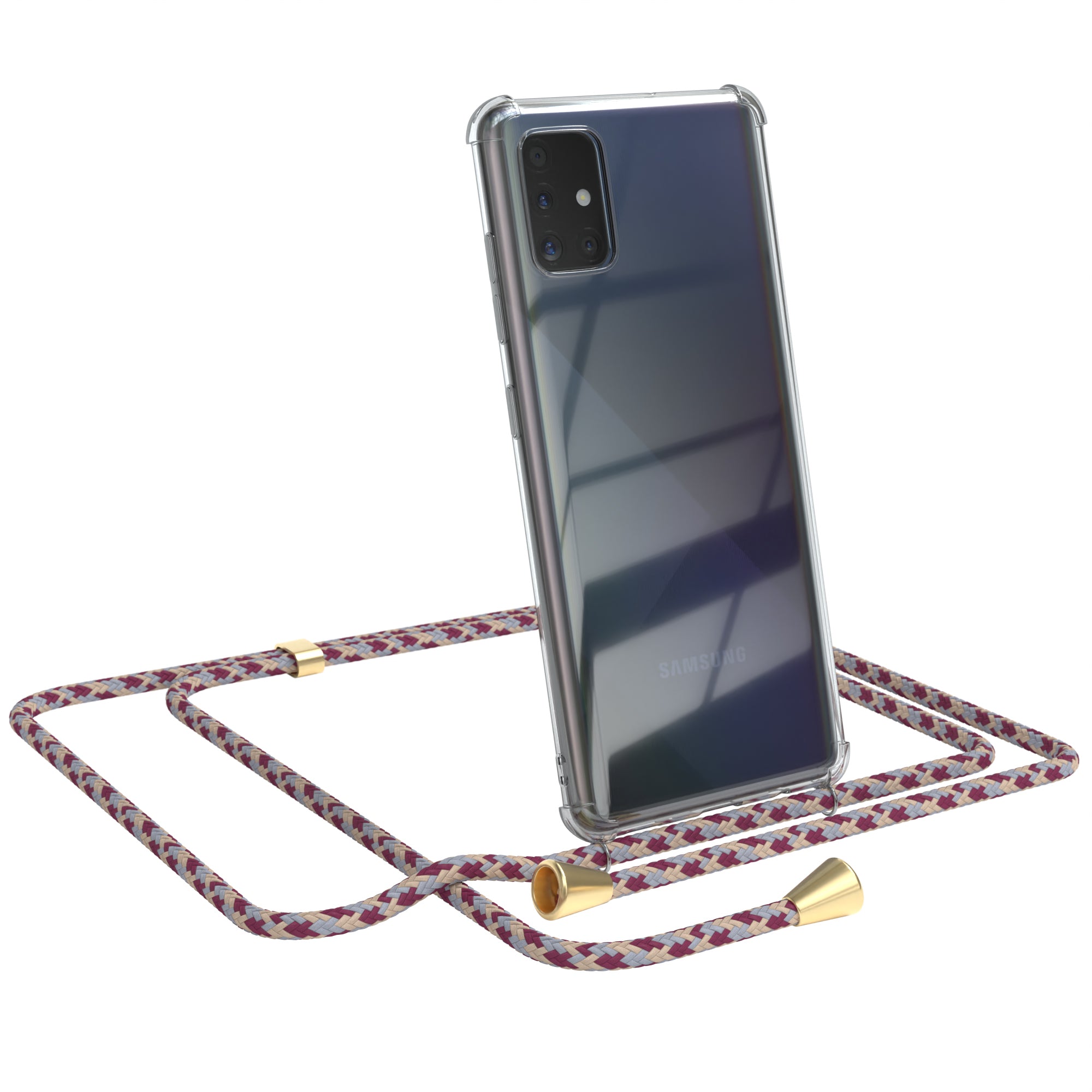 Galaxy A51 transparente Hülle + Kordel