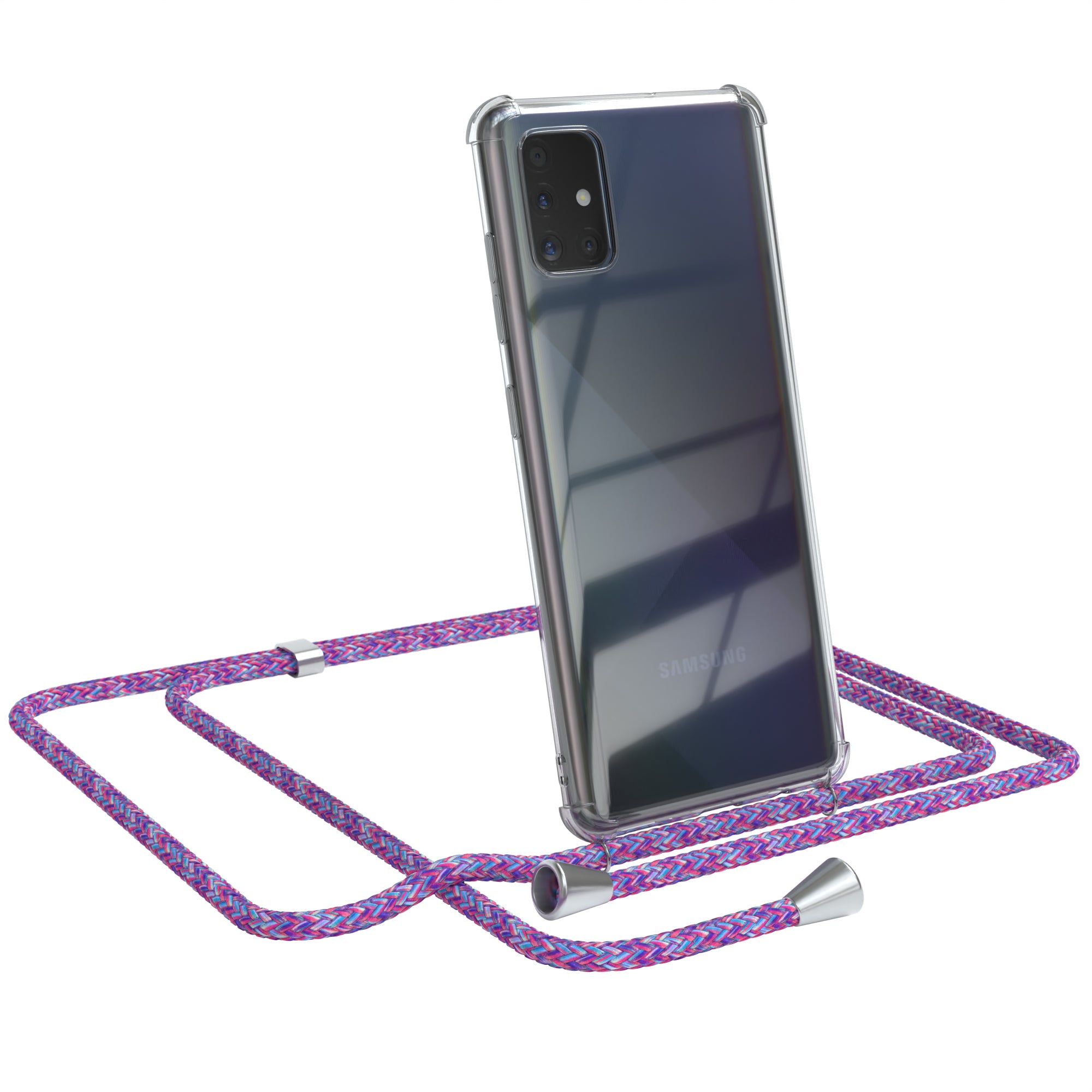 Galaxy A51 transparente Hülle + Kordel