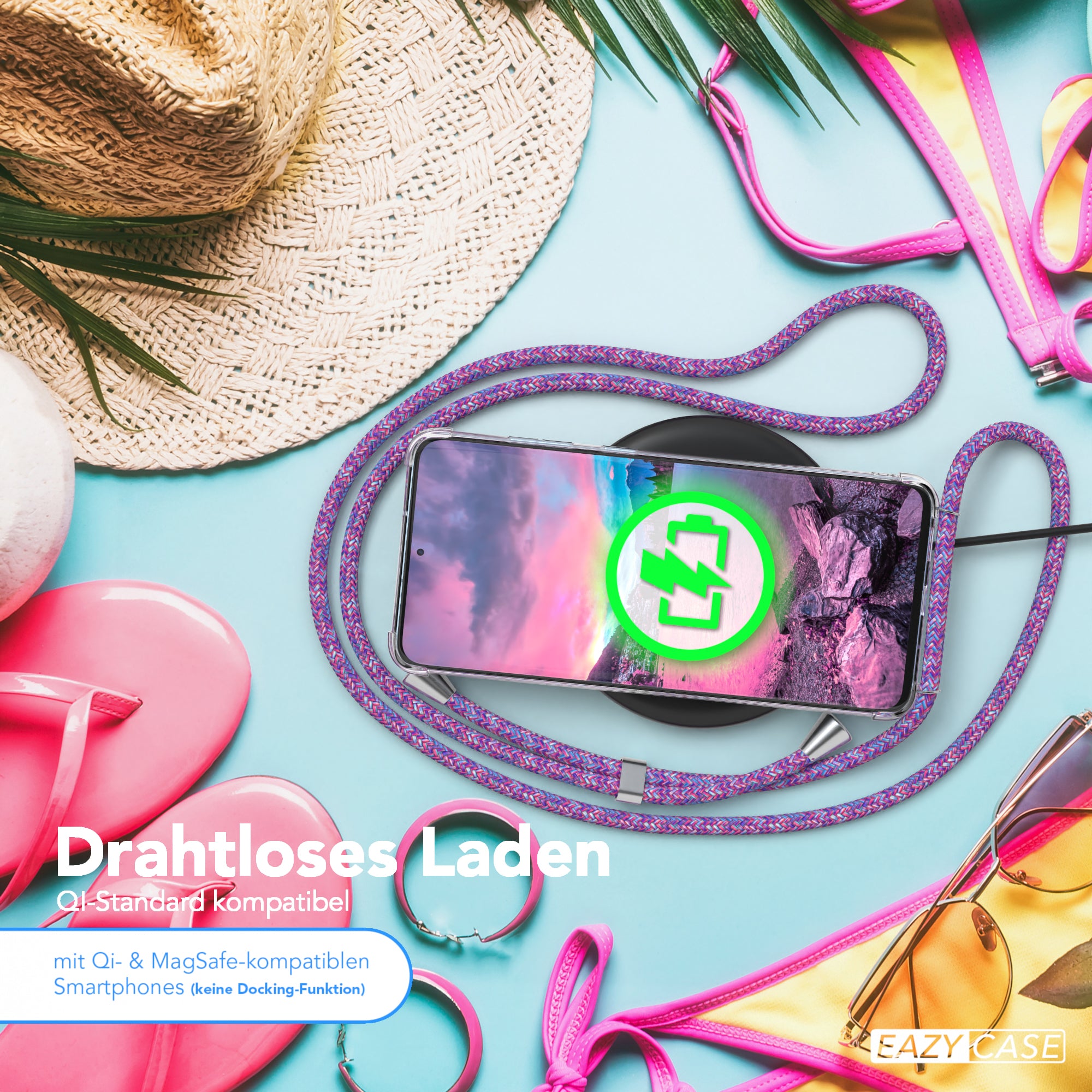 Galaxy S20 Plus / 5G transparente Hülle + Kordel