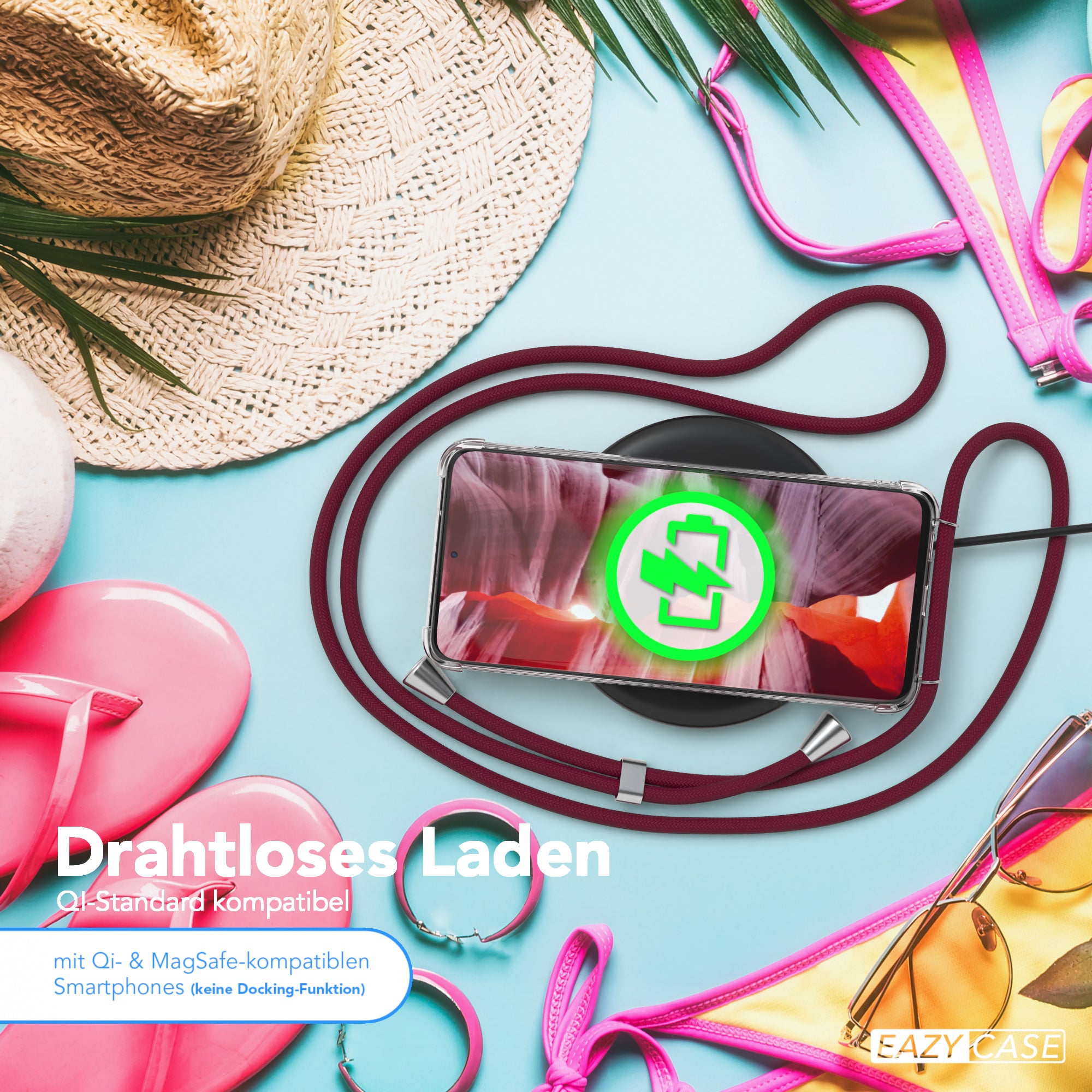 Galaxy S20 / 5G transparente Hülle + Kordel