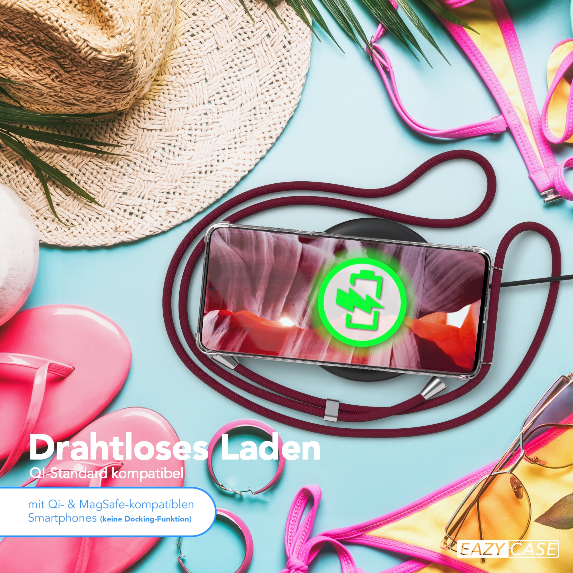 Galaxy S20 Ultra / 5G transparente Hülle + Kordel