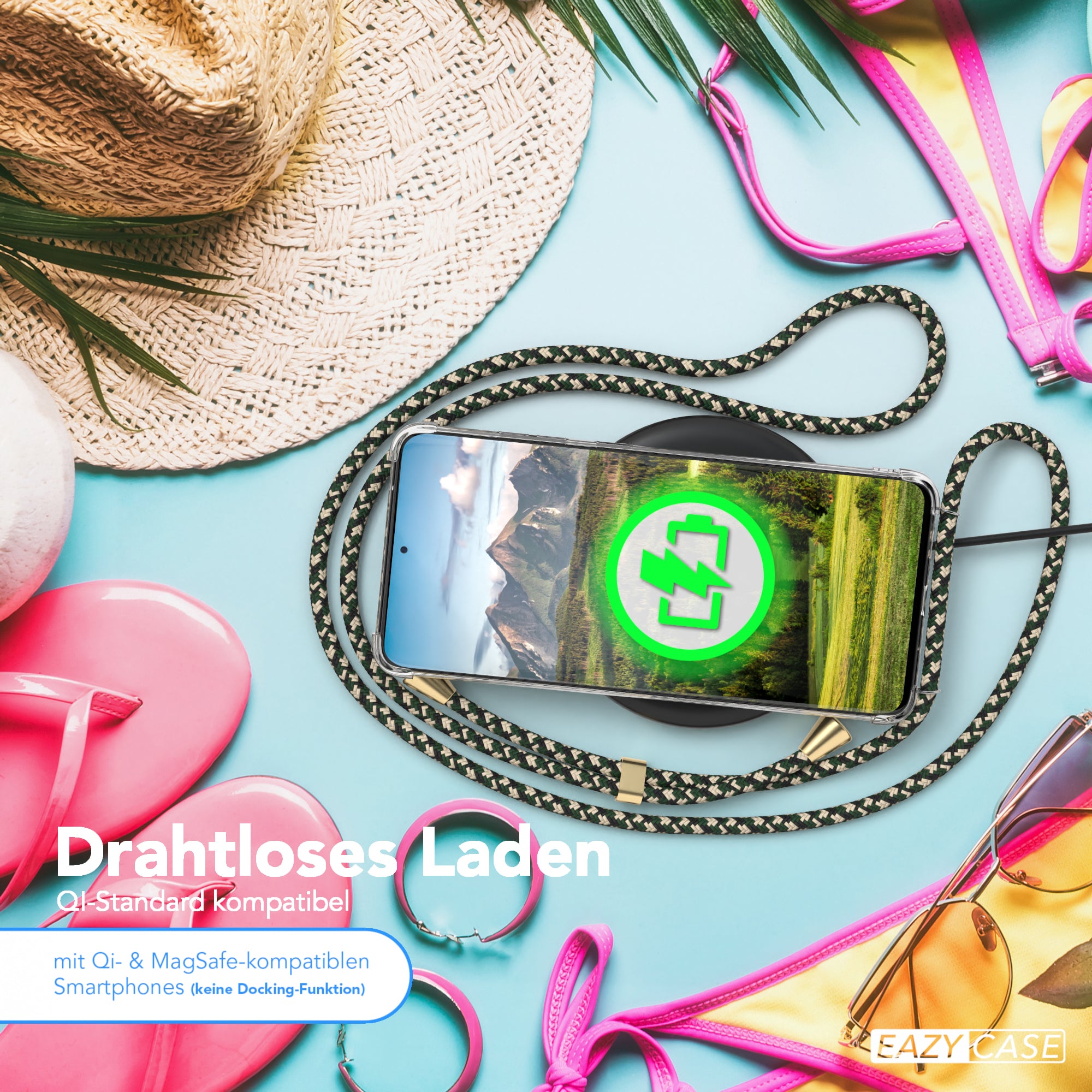 Galaxy S20 Ultra / 5G transparente Hülle + Kordel