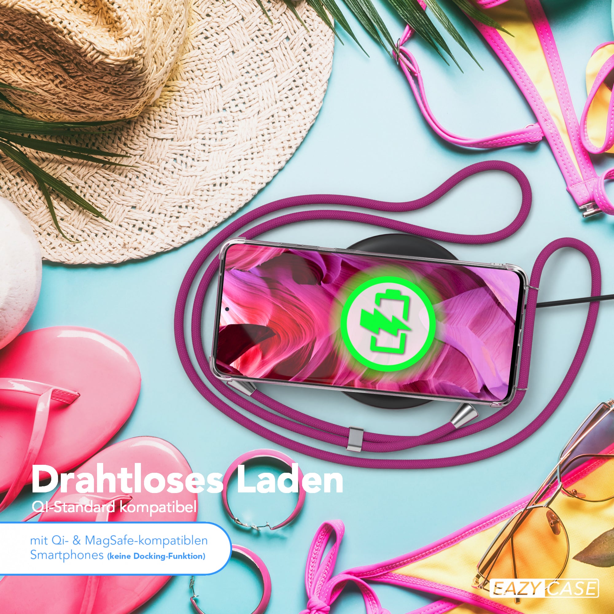 Galaxy S20 Ultra / 5G transparente Hülle + Kordel