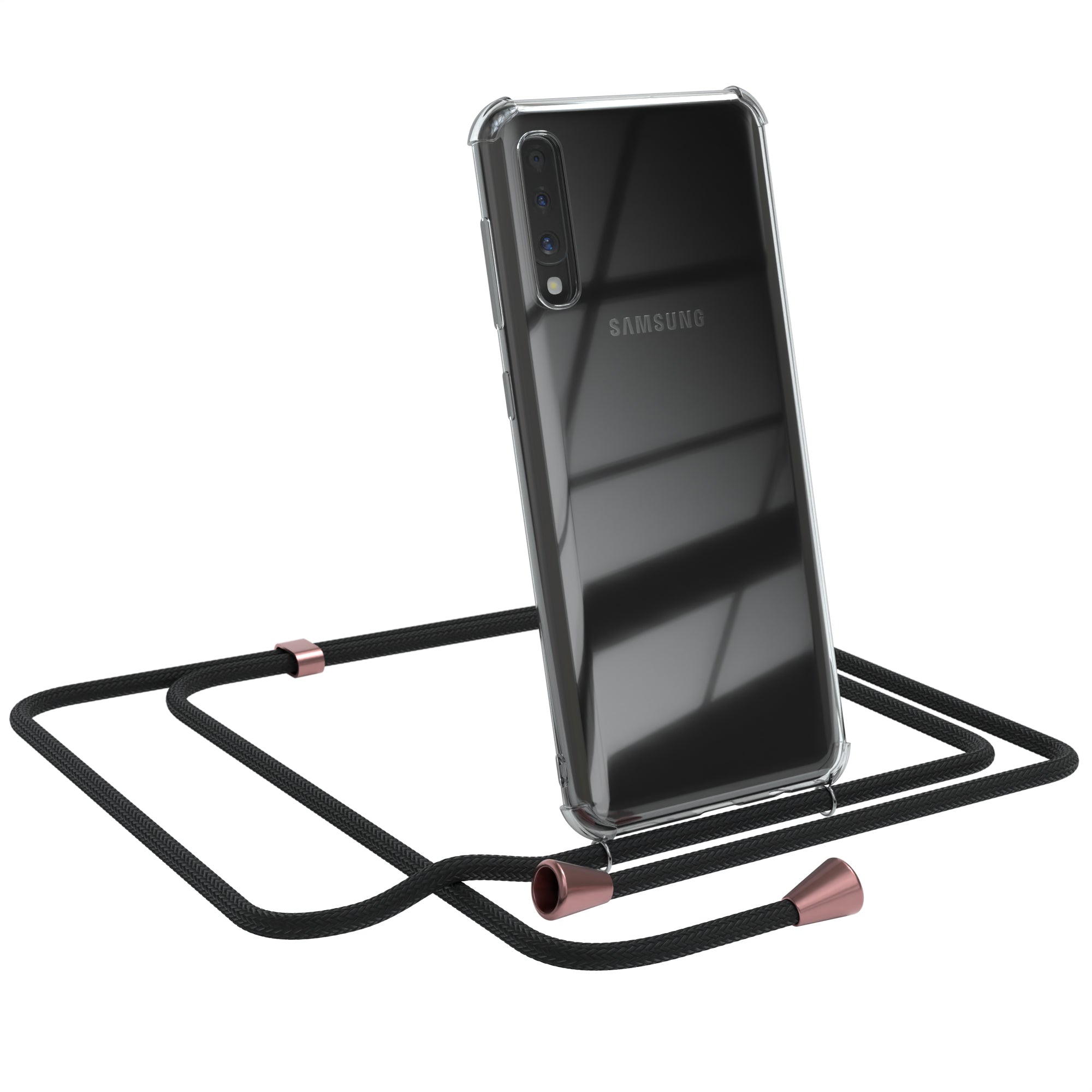 Galaxy A50 / A30s / A50s transparente Hülle + Kordel