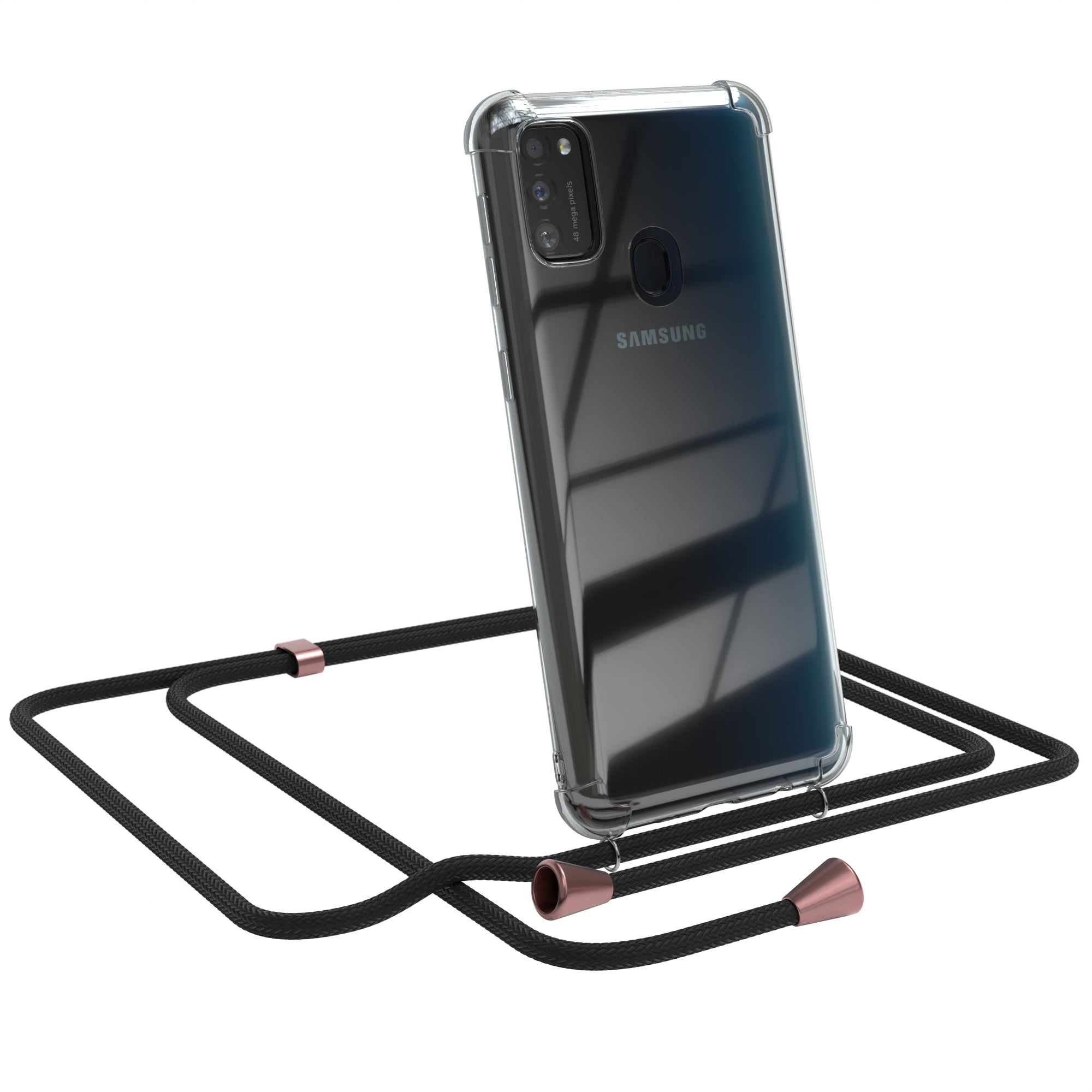 Galaxy M30s / M21 transparente Hülle + Kordel