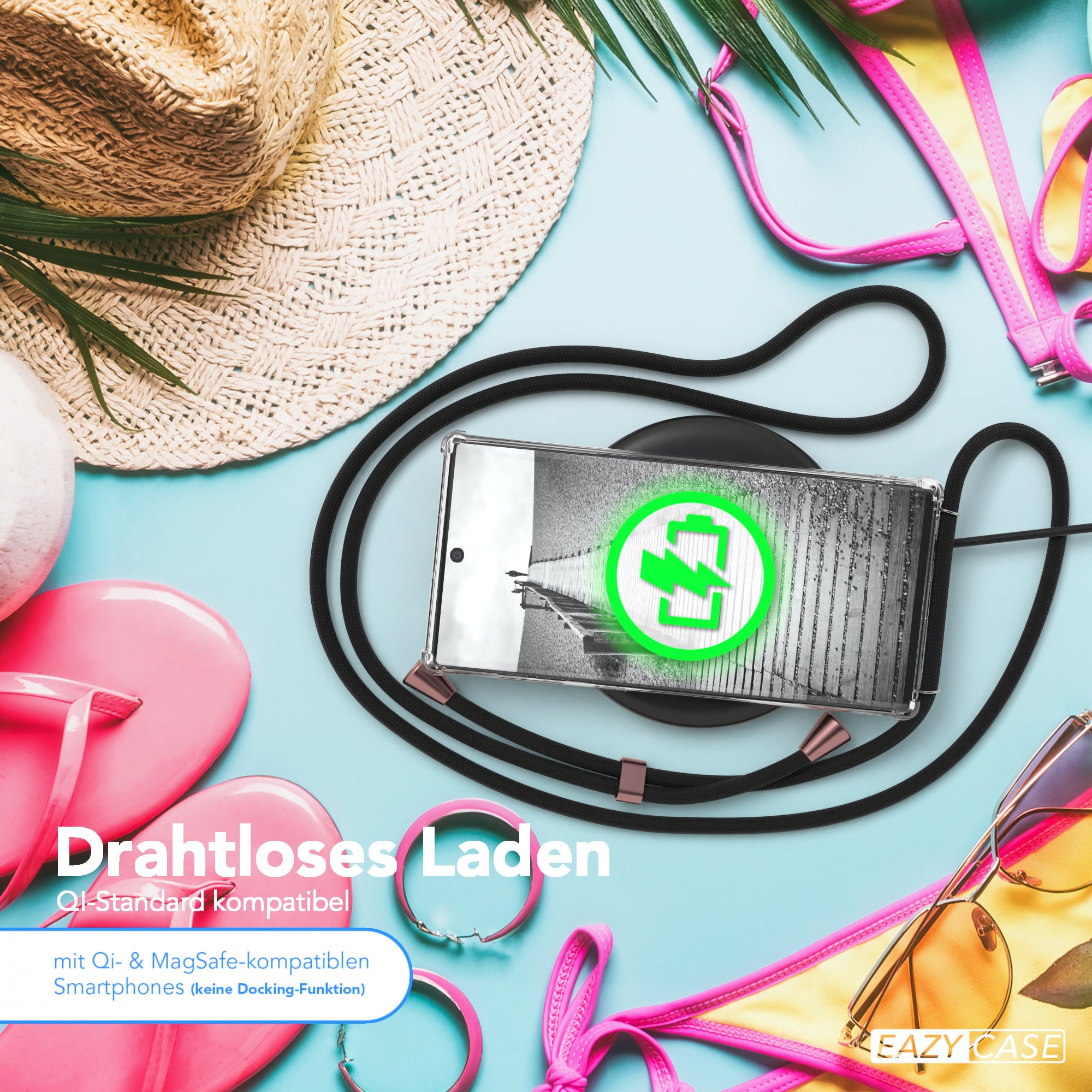 Galaxy Note 10 transparente Hülle + Kordel