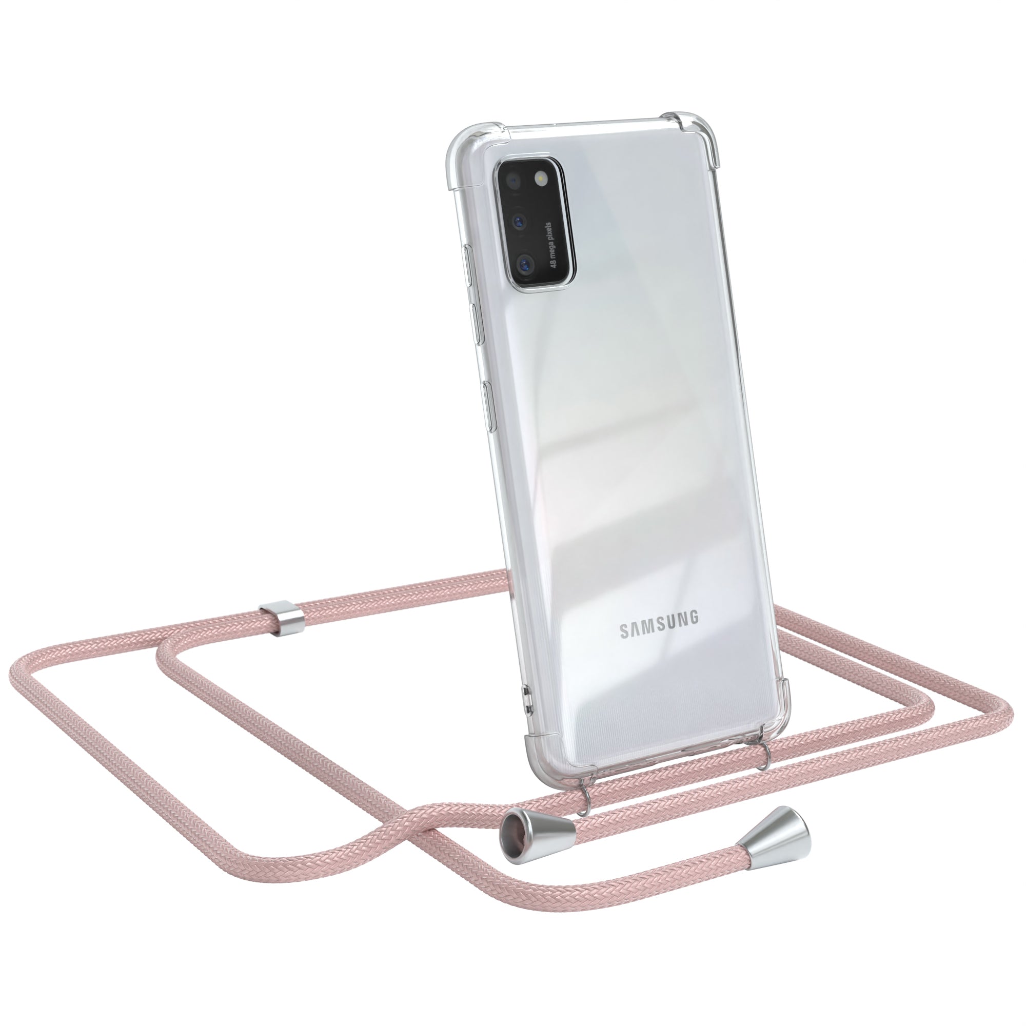 Galaxy A41 transparente Hülle + Kordel