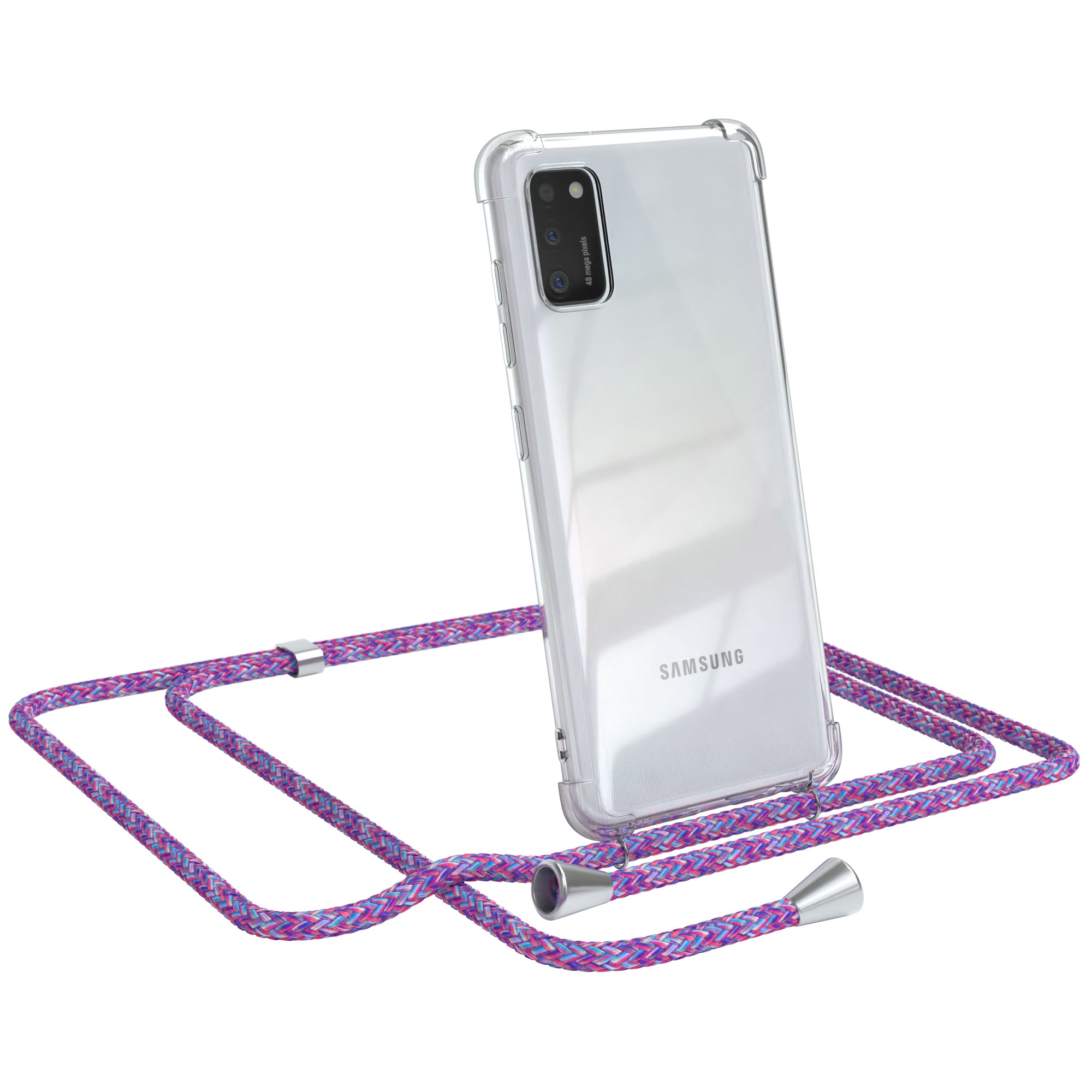 Galaxy A41 transparente Hülle + Kordel