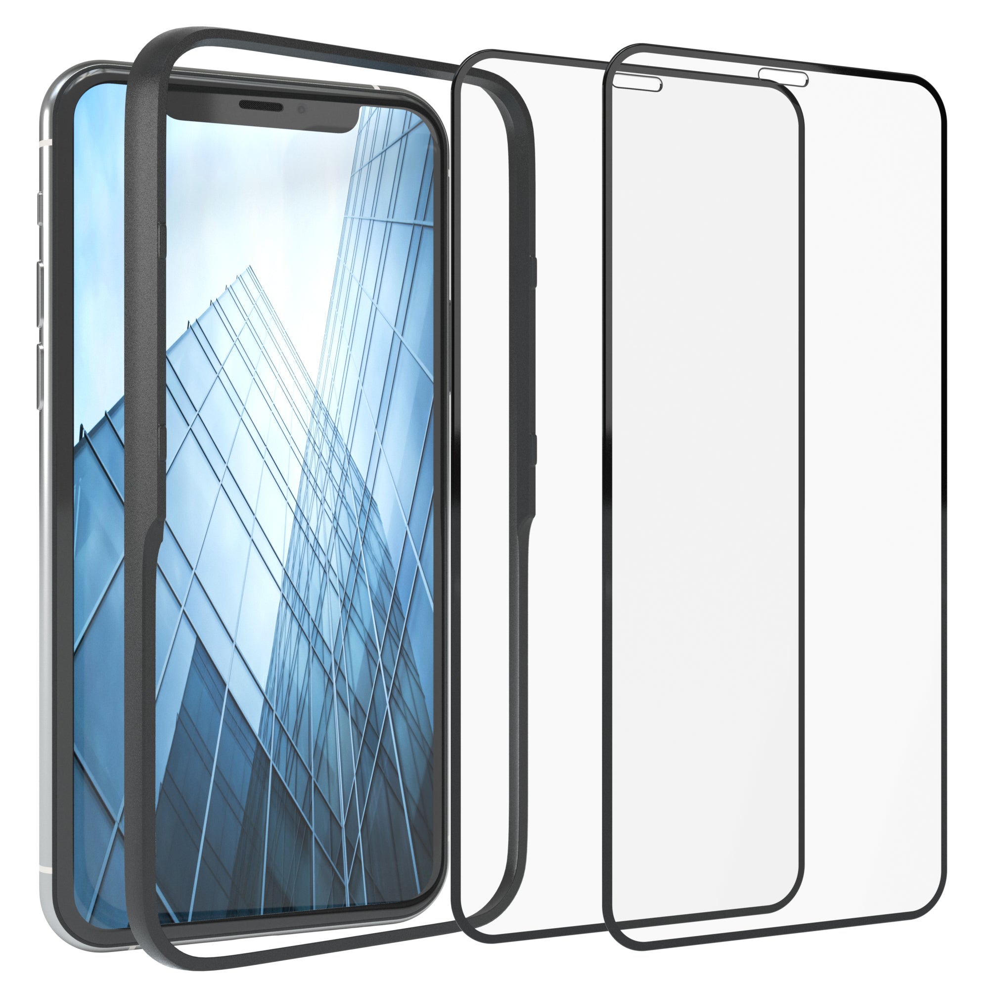 2x iPhone X / XS / 11 Pro Glasfolie