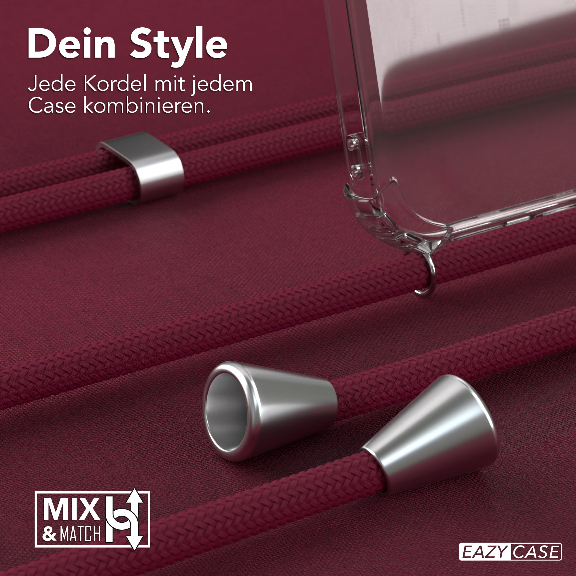 iPhone 13 Pro Max transparente Hülle + Kordel