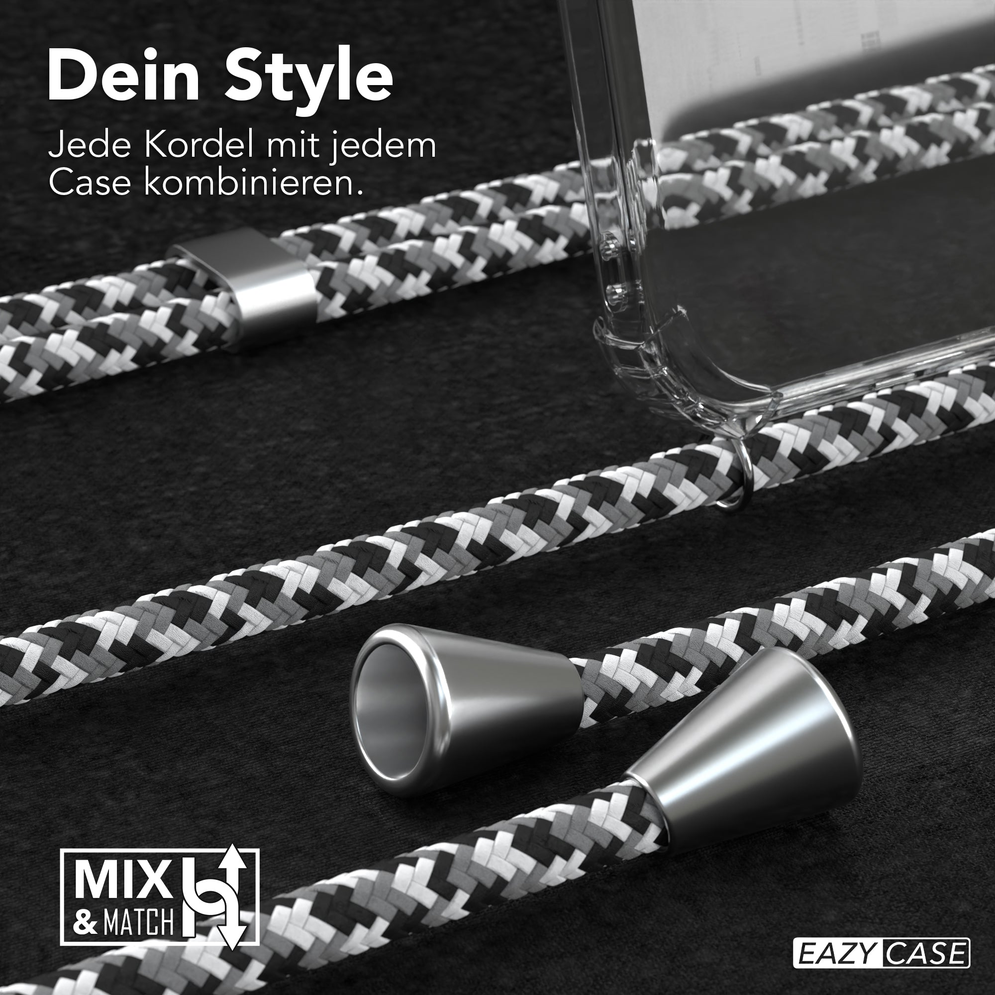 Galaxy A73 5G transparente Hülle + Kordel