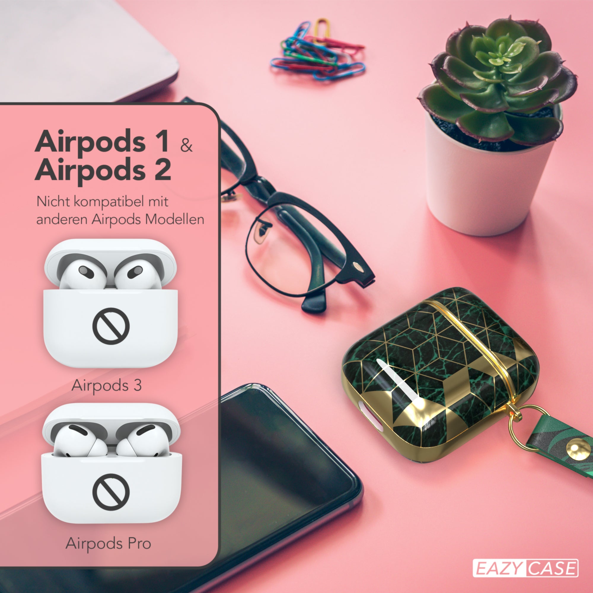 AirPods Schutzhülle gemustert