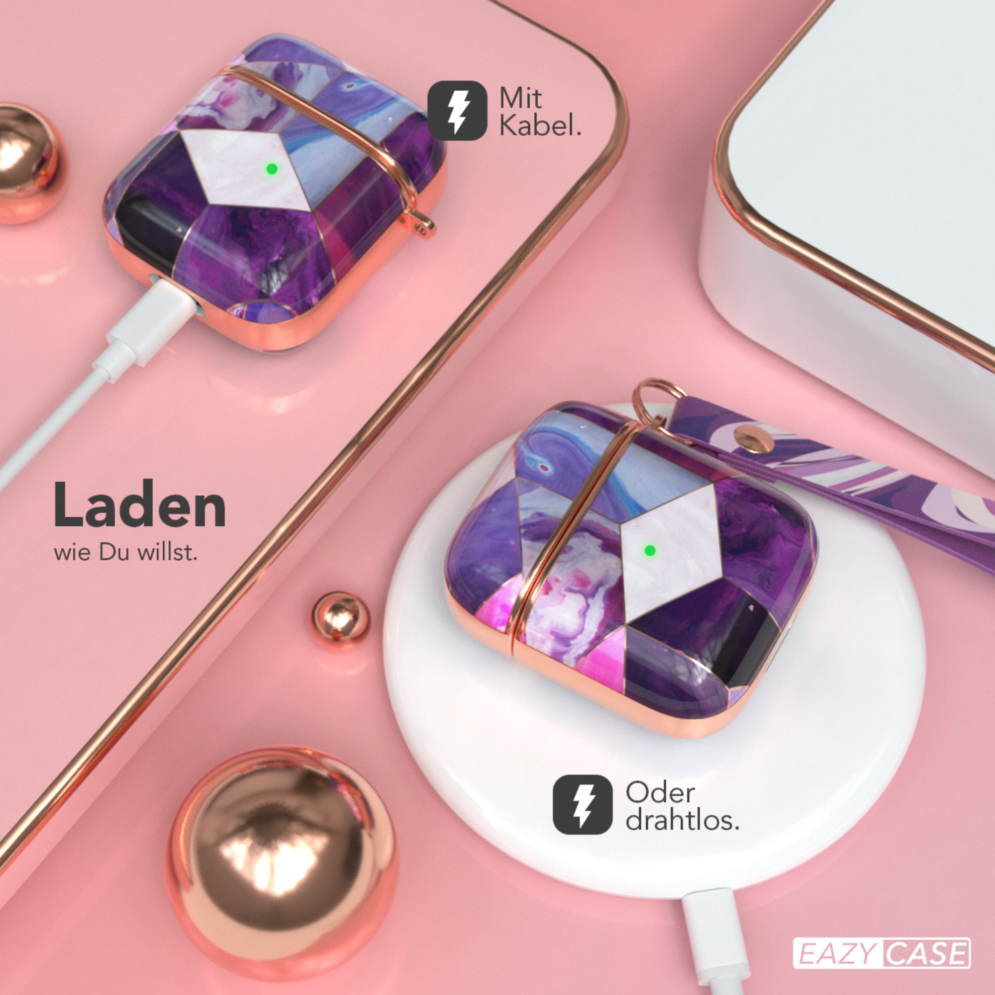 AirPods Schutzhülle gemustert