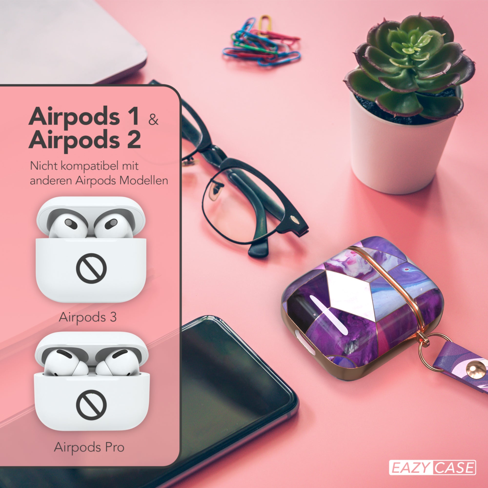 AirPods Schutzhülle gemustert