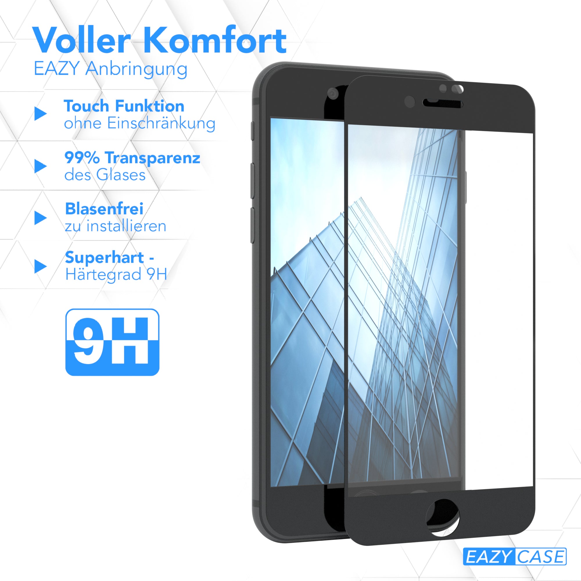 2x iPhone SE 2022 / 2020 / 8 / 7 Glasfolie