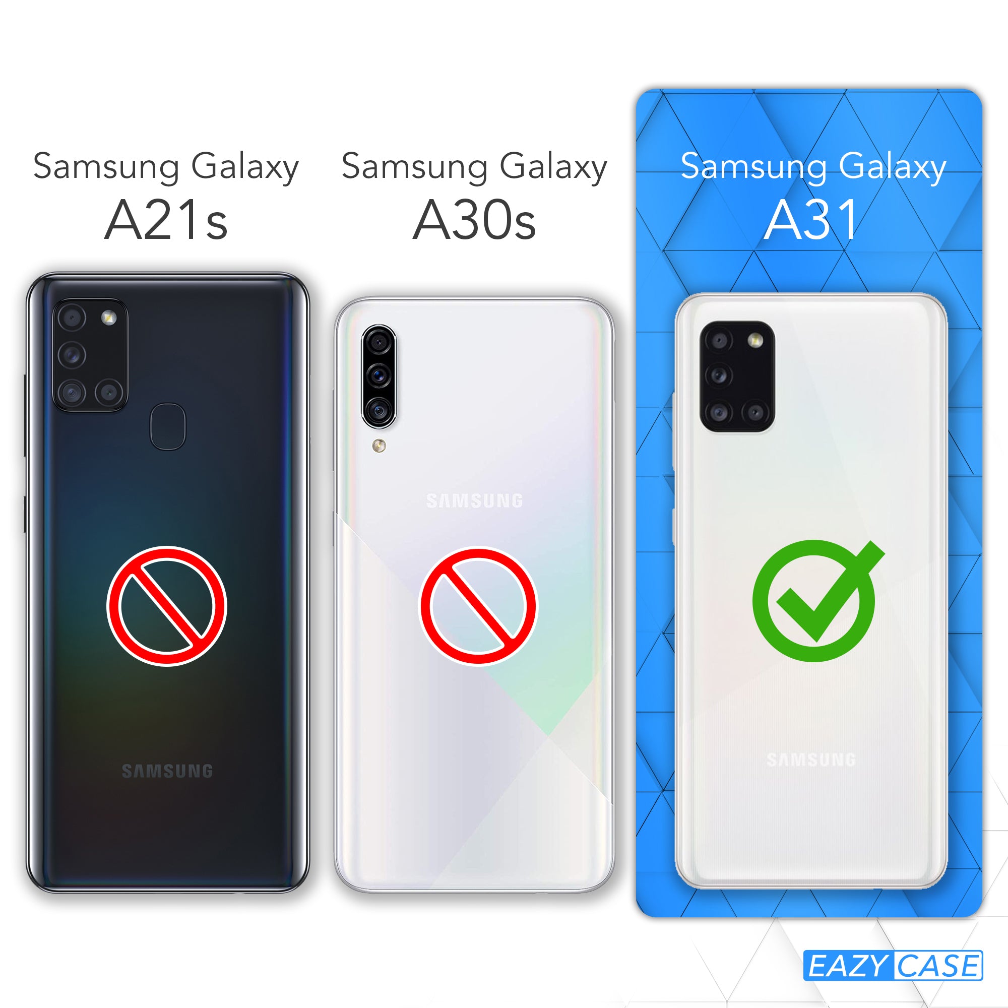 Galaxy A31 transparente Hülle + Kordel