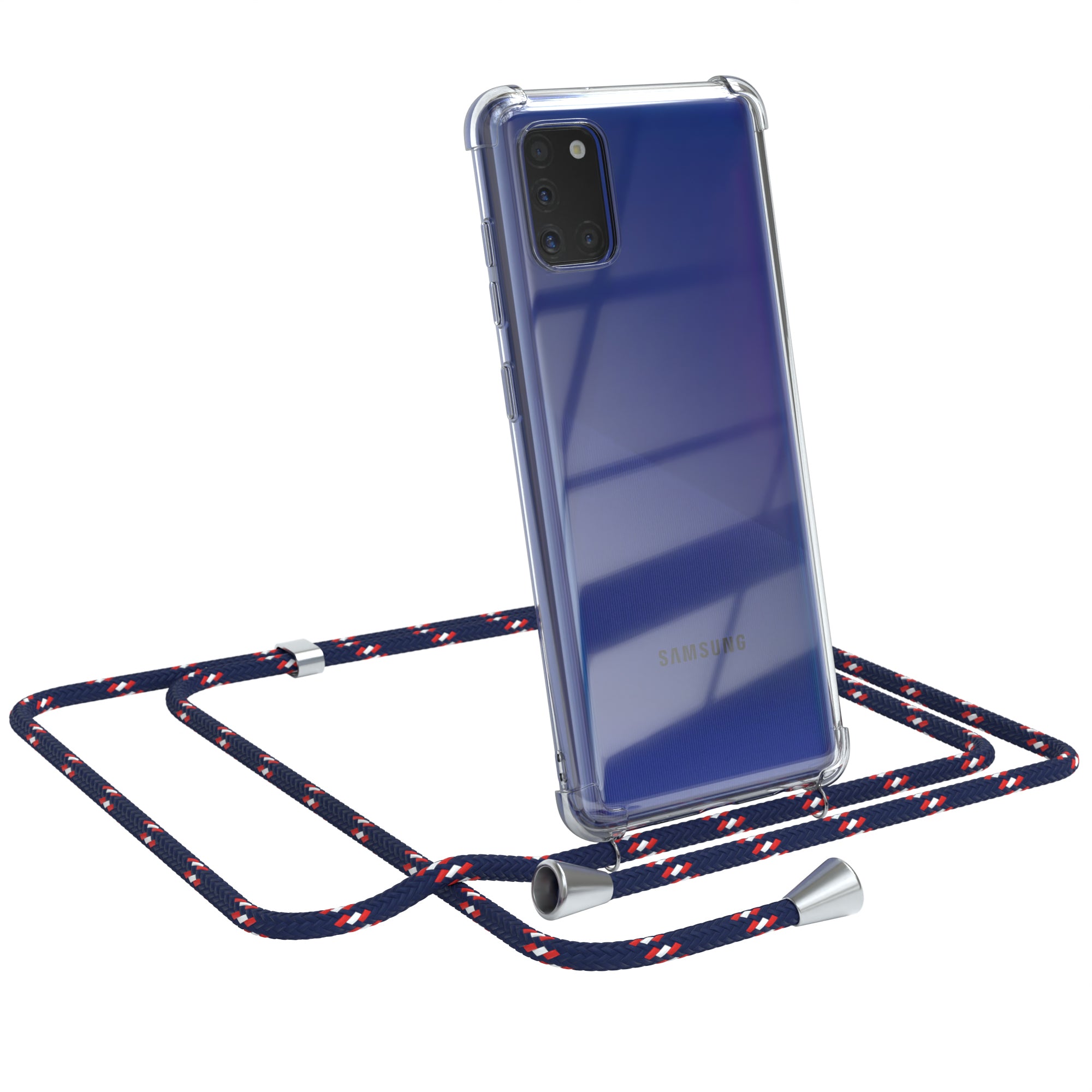 Galaxy A31 transparente Hülle + Kordel
