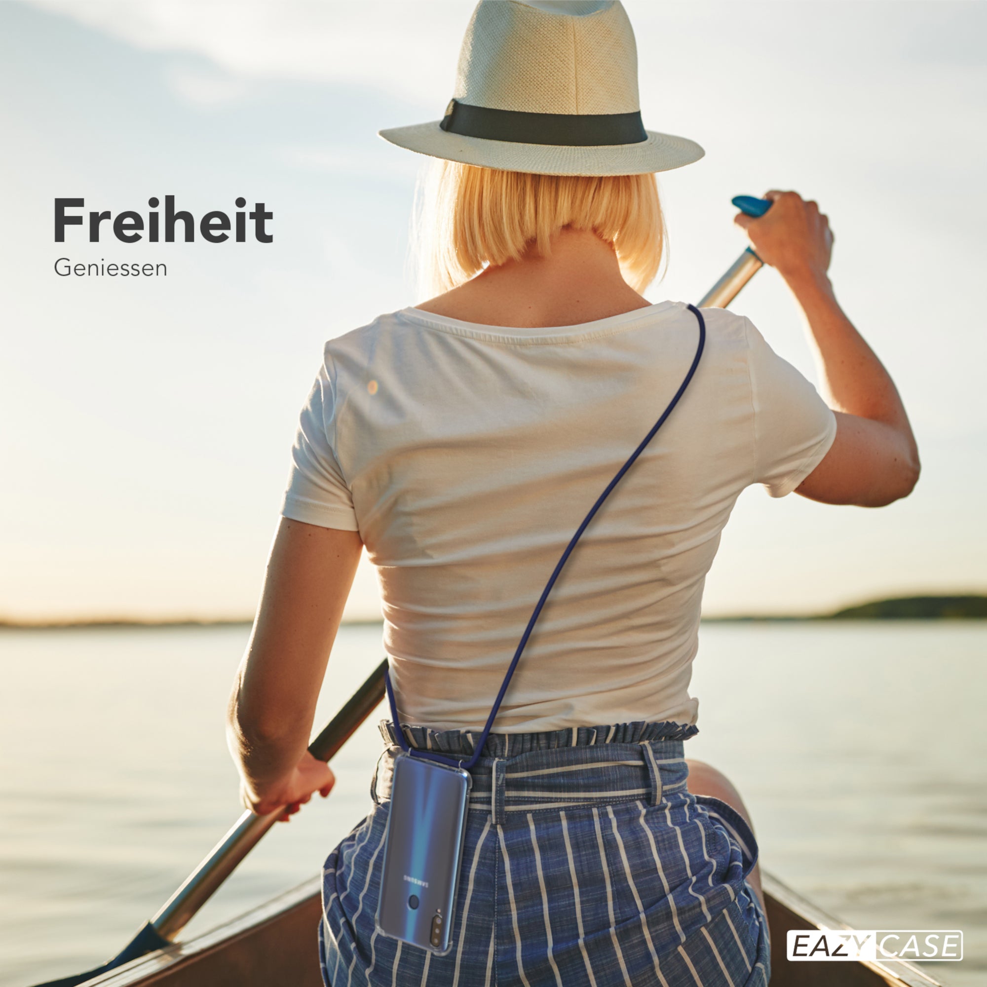 Galaxy A20s transparente Hülle + Kordel