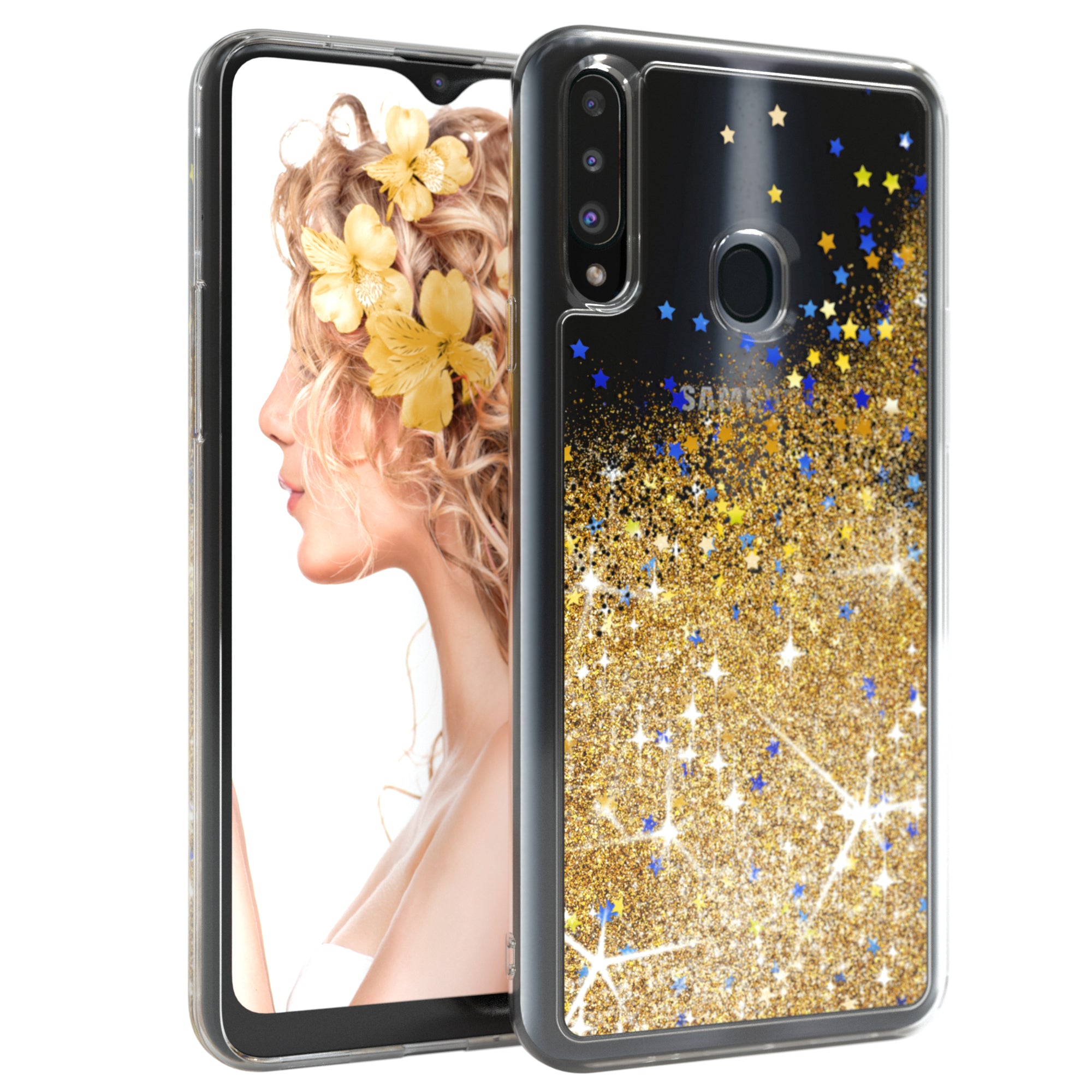 Galaxy A20s Glitzerhülle