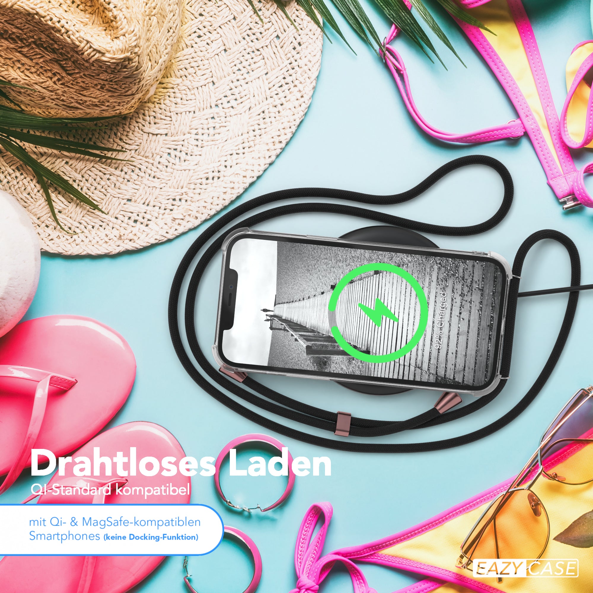 iPhone 12 Pro Max transparente Hülle + Kordel