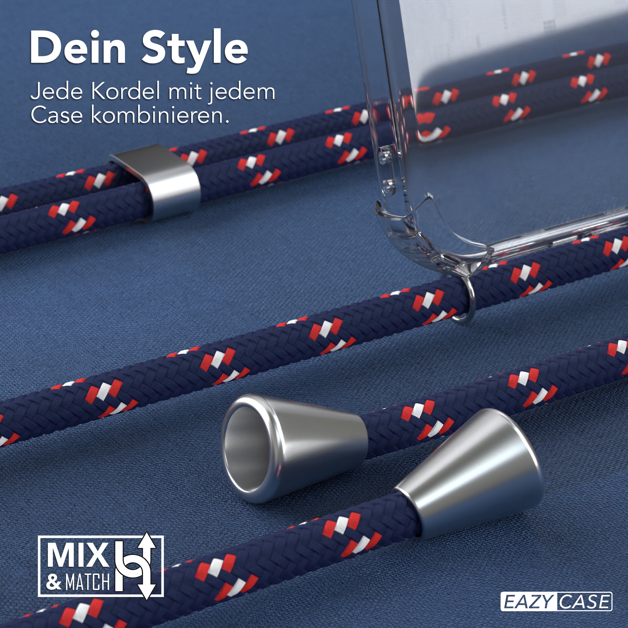 Galaxy A14 transparente Hülle + Kordel