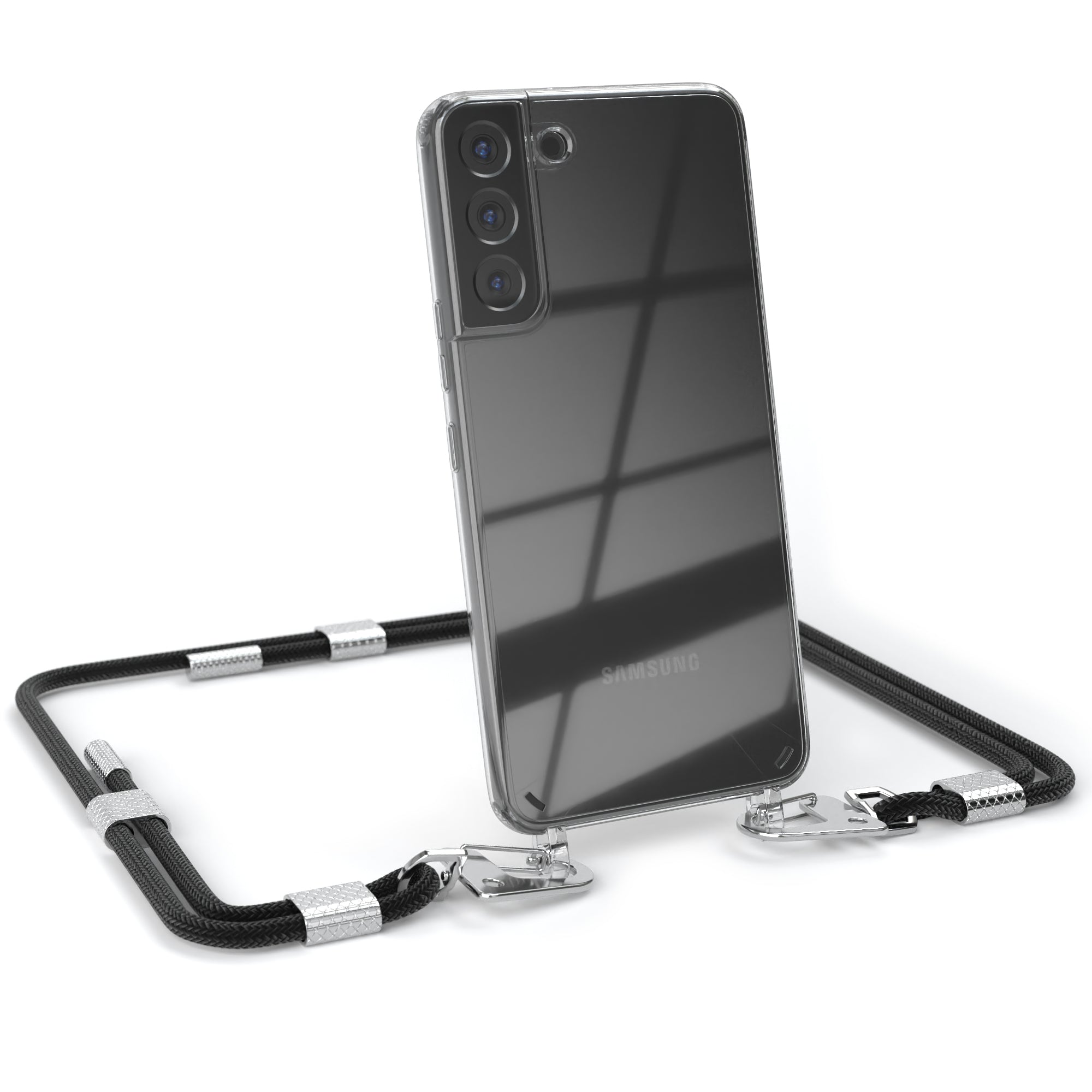 Galaxy S22 Plus 5G Hülle + Kordel mit Karabinern
