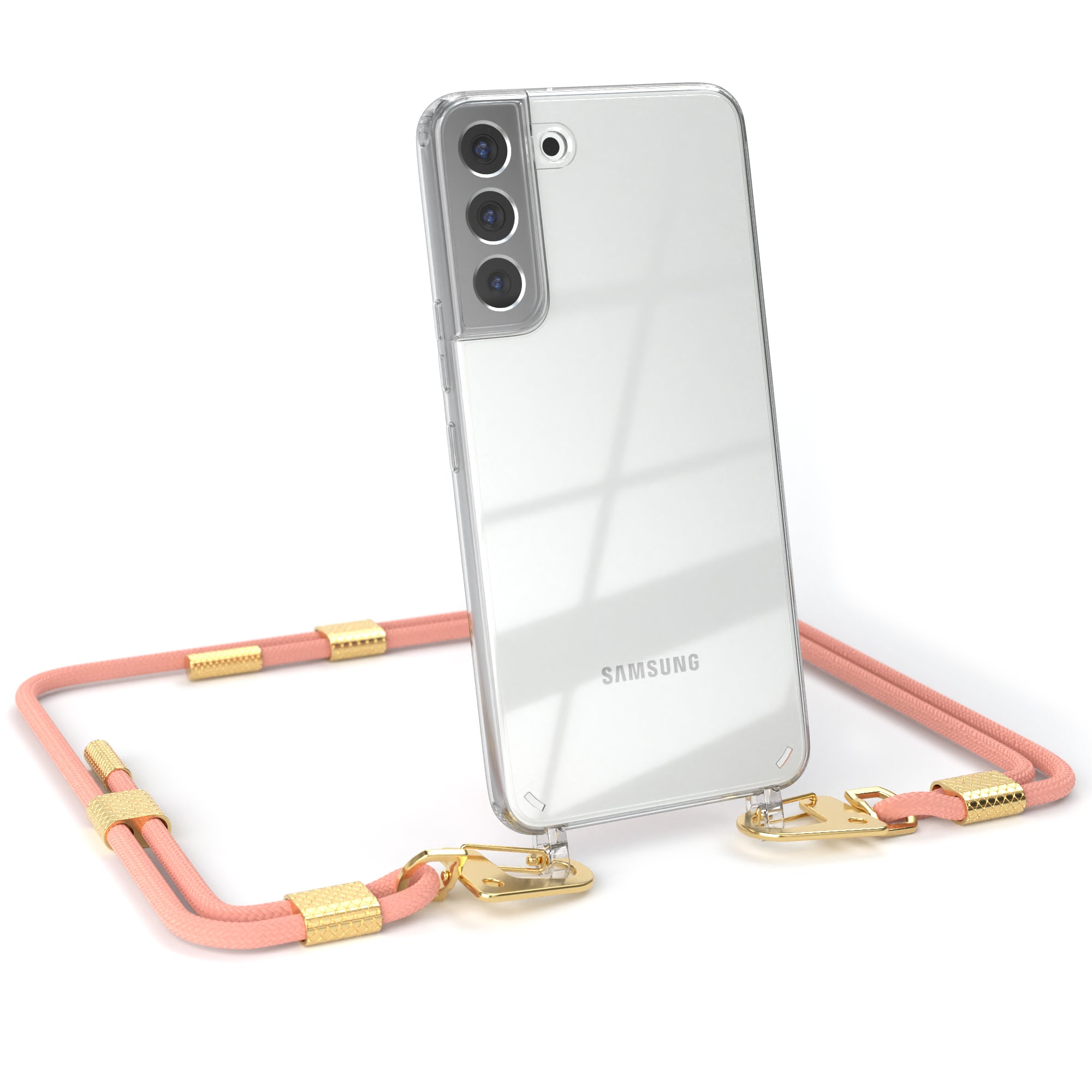 Galaxy S22 Plus 5G Hülle + Kordel mit Karabinern