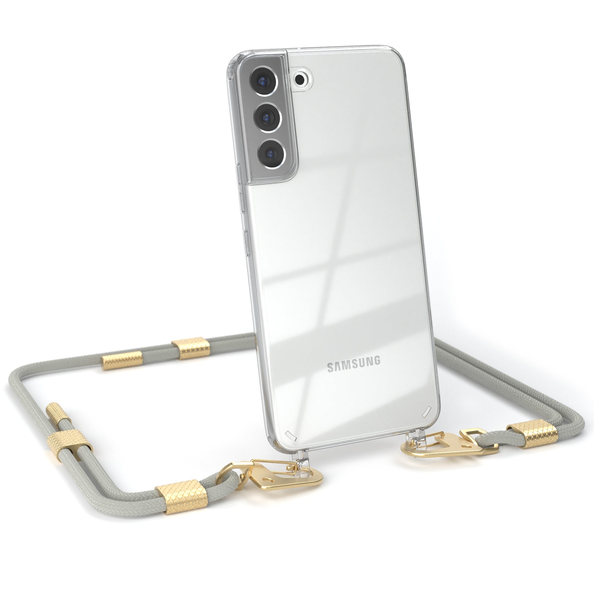 Galaxy S22 Plus 5G Hülle + Kordel mit Karabinern