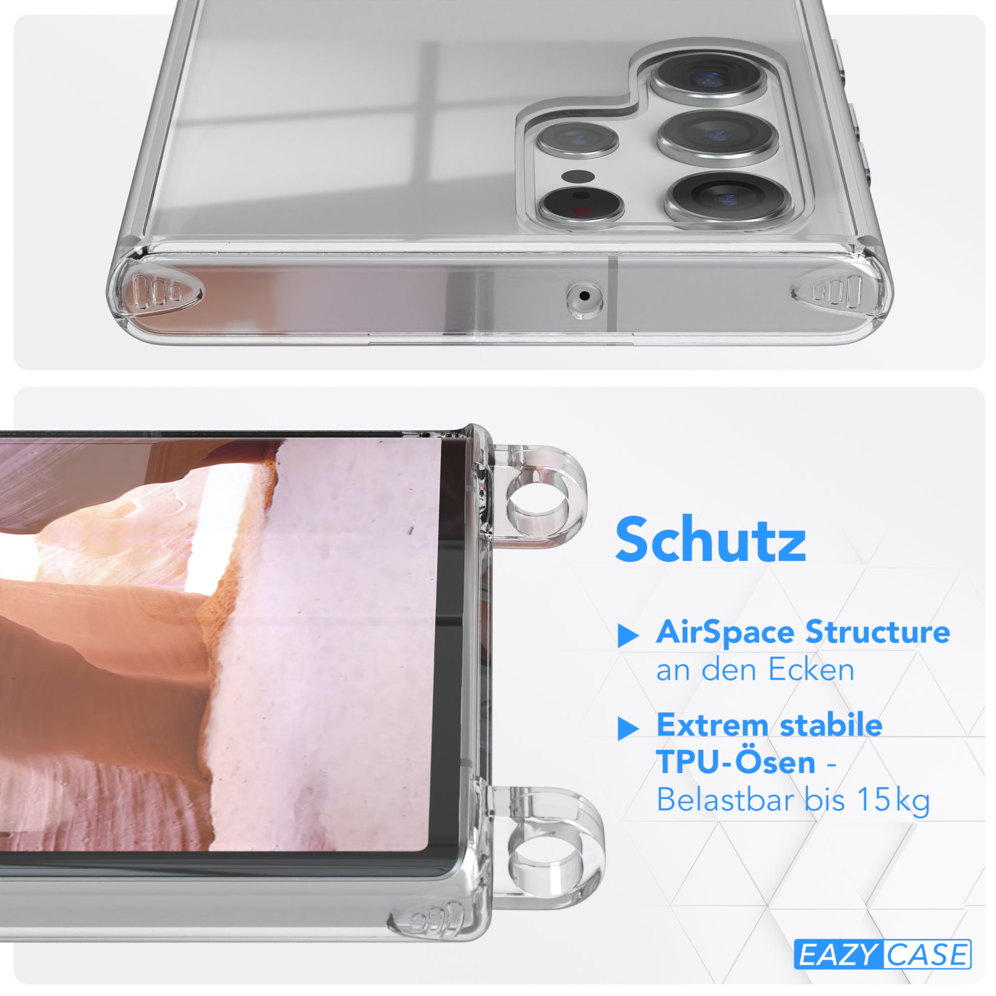 Galaxy S22 Ultra 5G Hülle + Uni Kordel