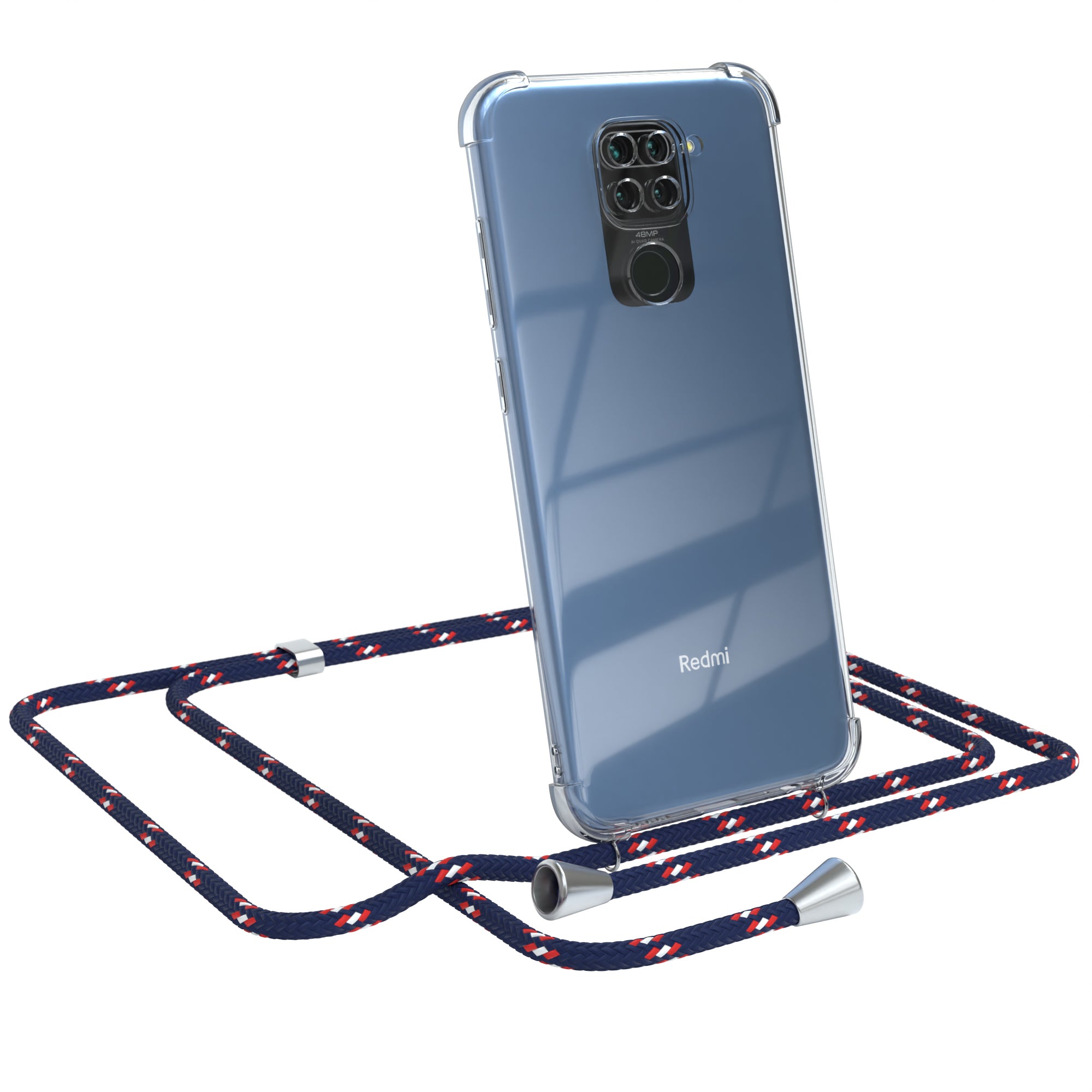 Xiaomi Redmi Note 9 / Redmi 10X 4G transparente Hülle + Kordel