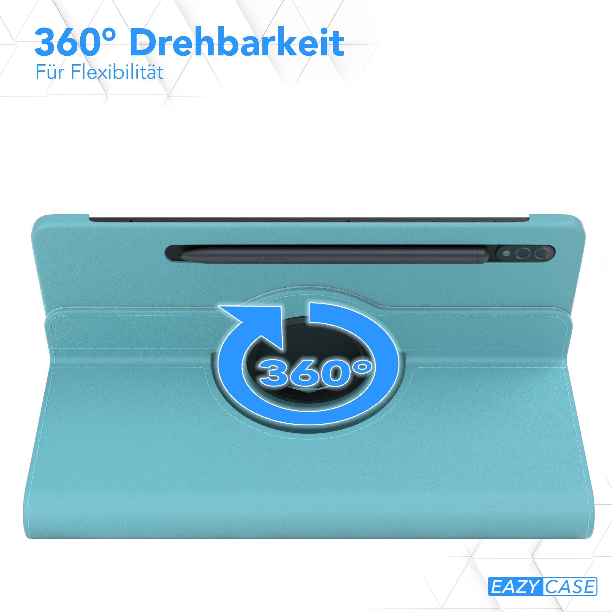 Samsung Galaxy Tab S7 drehbare Tablethülle mit 360 Grad Rotation