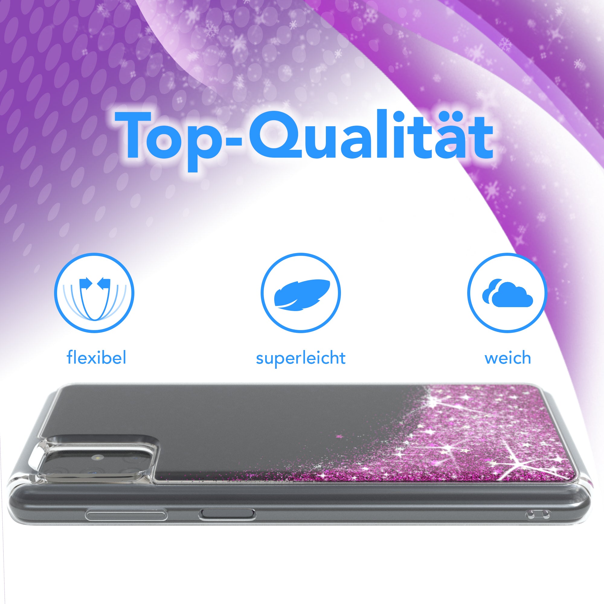 Galaxy M51 Glitzerhülle